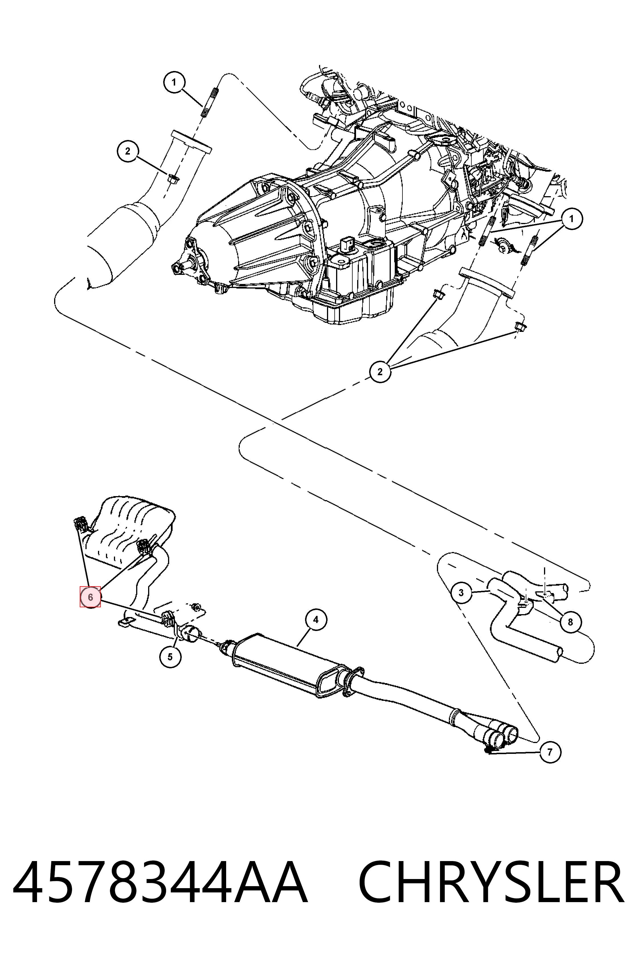  Подушка глушника Honda Accord 6