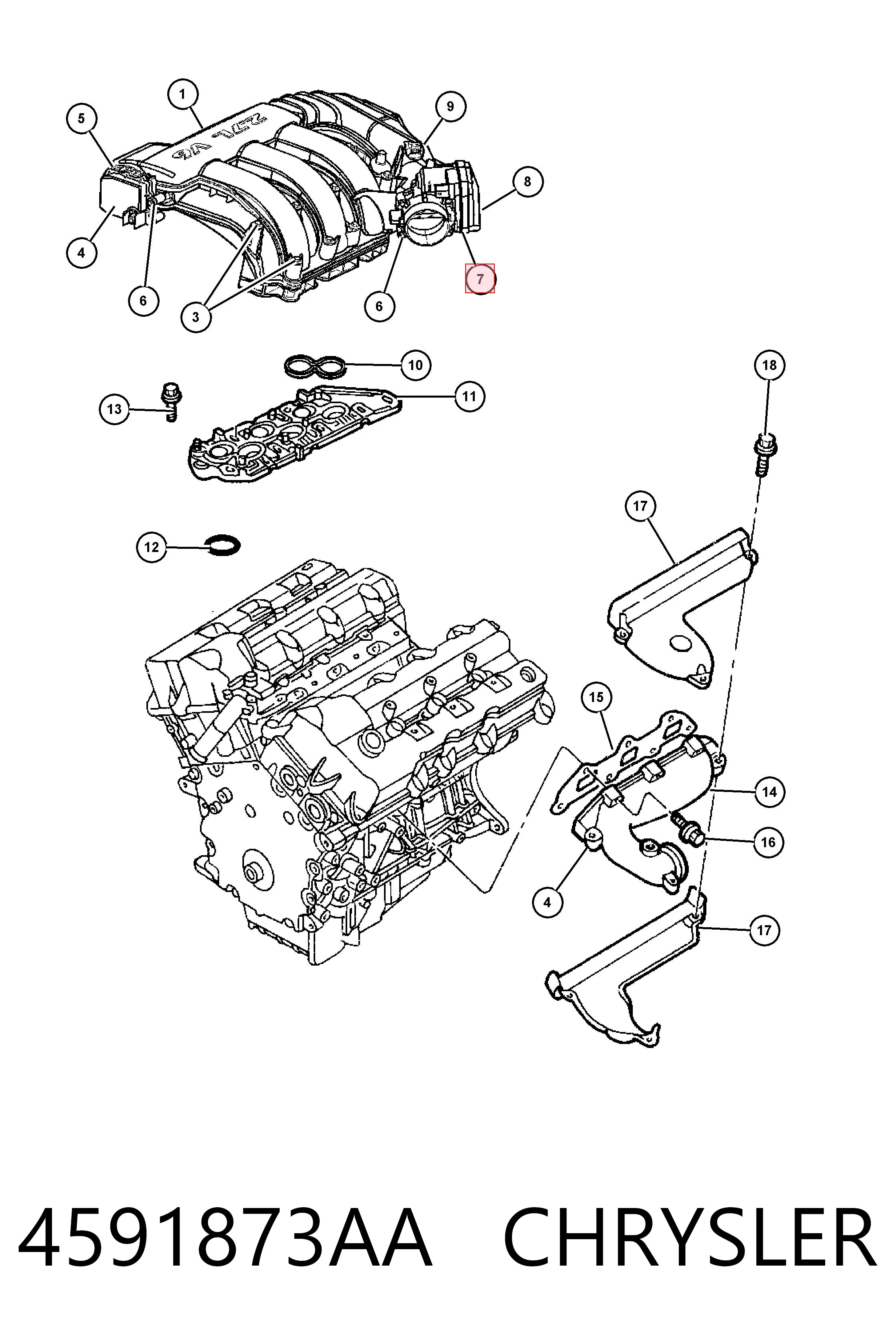 4591873AA Chrysler 