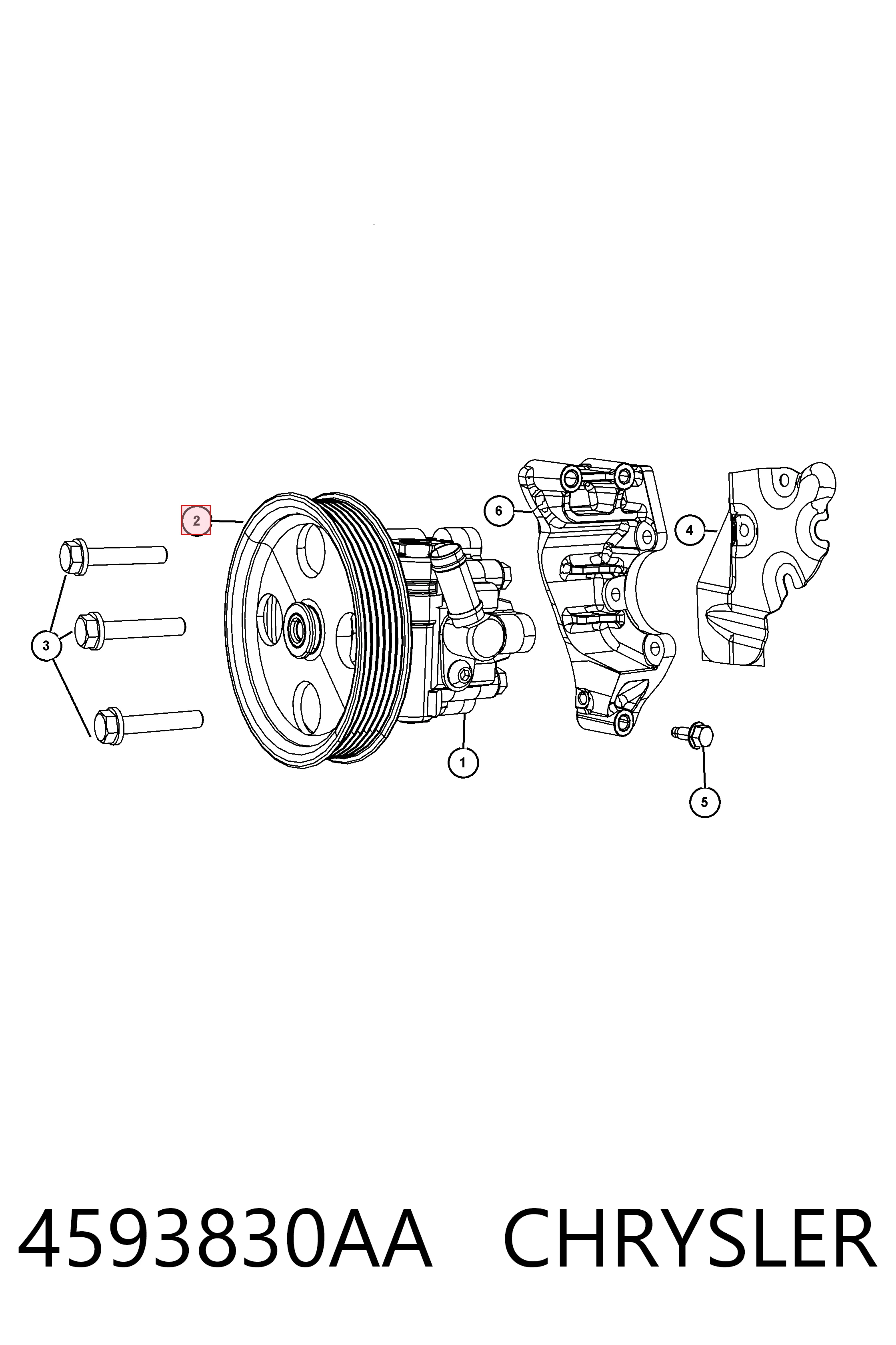 Купити K04721442AC Fiat/Alfa/Lancia Насос гідравліки