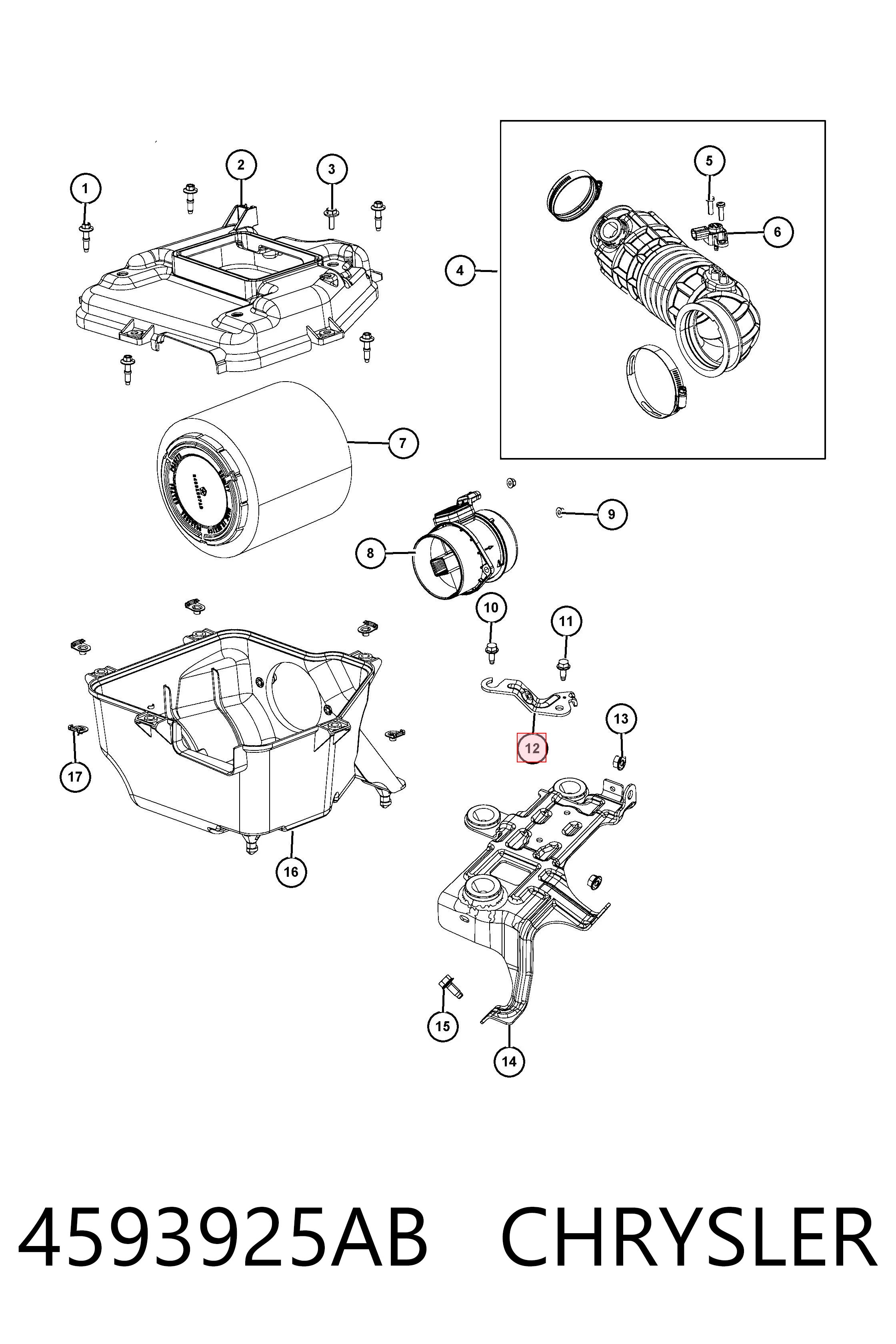 4593925AB Chrysler 