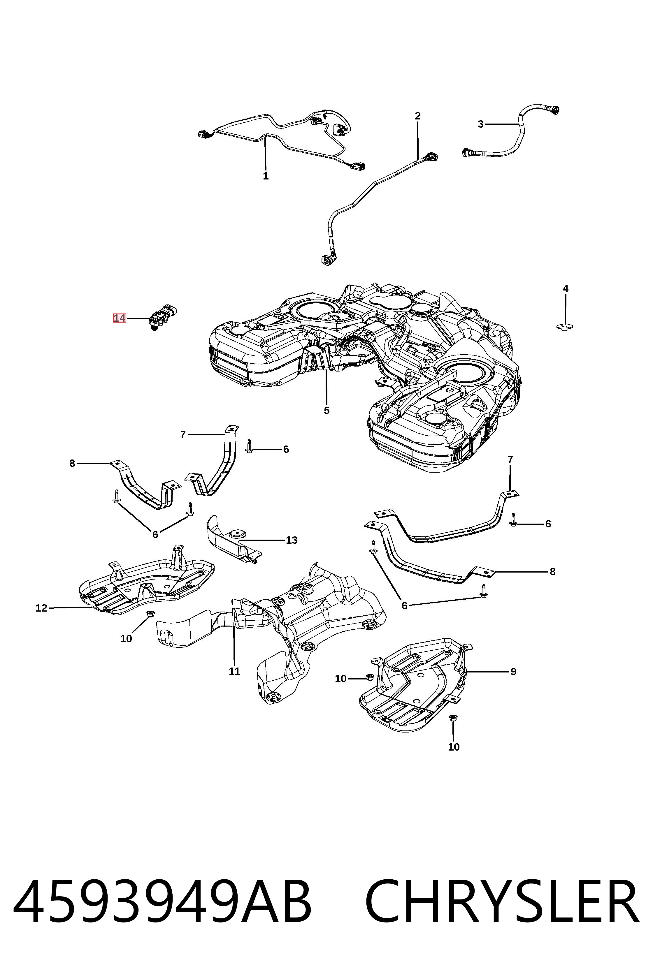 4593949AB Chrysler 
