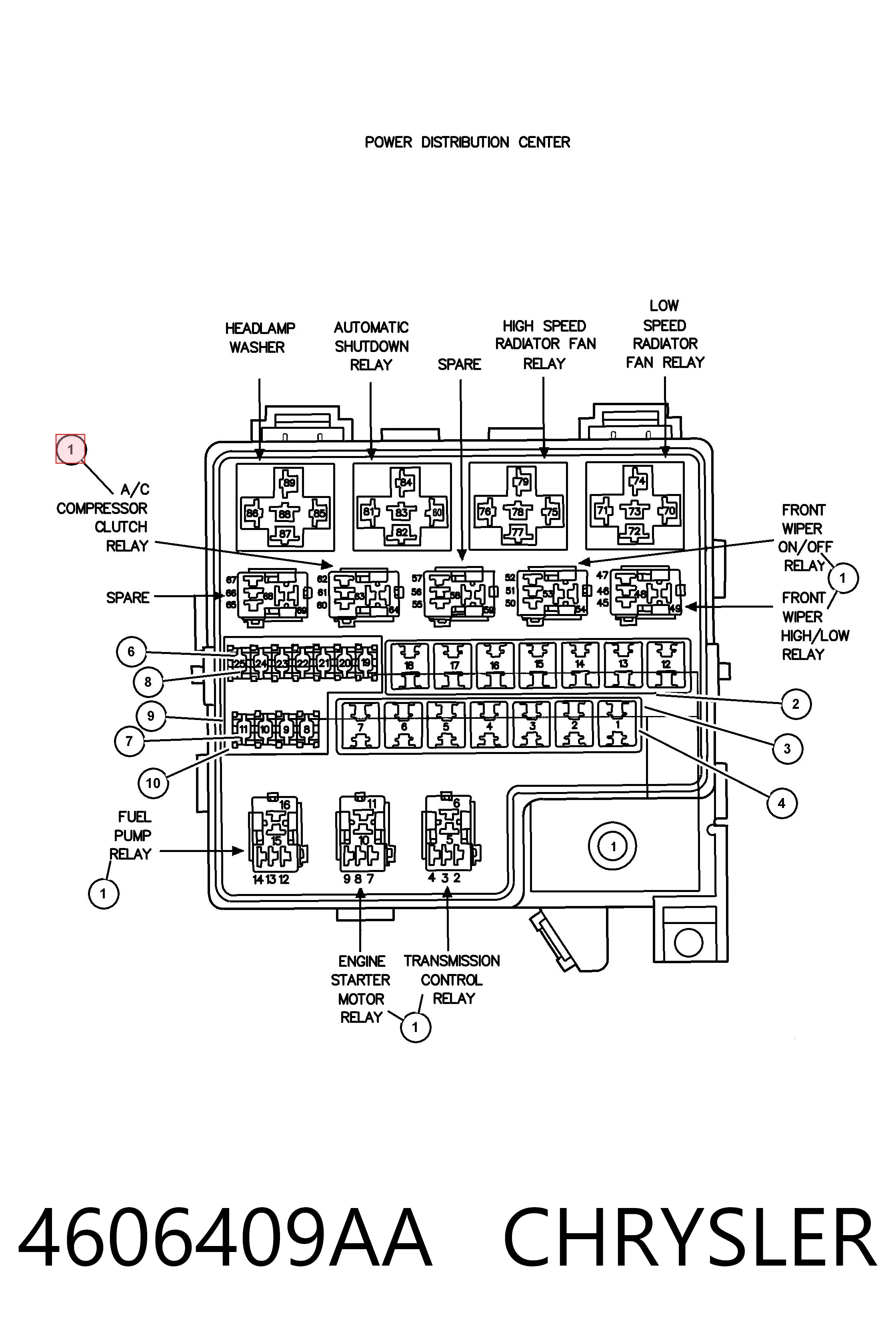 4606409AA Chrysler 