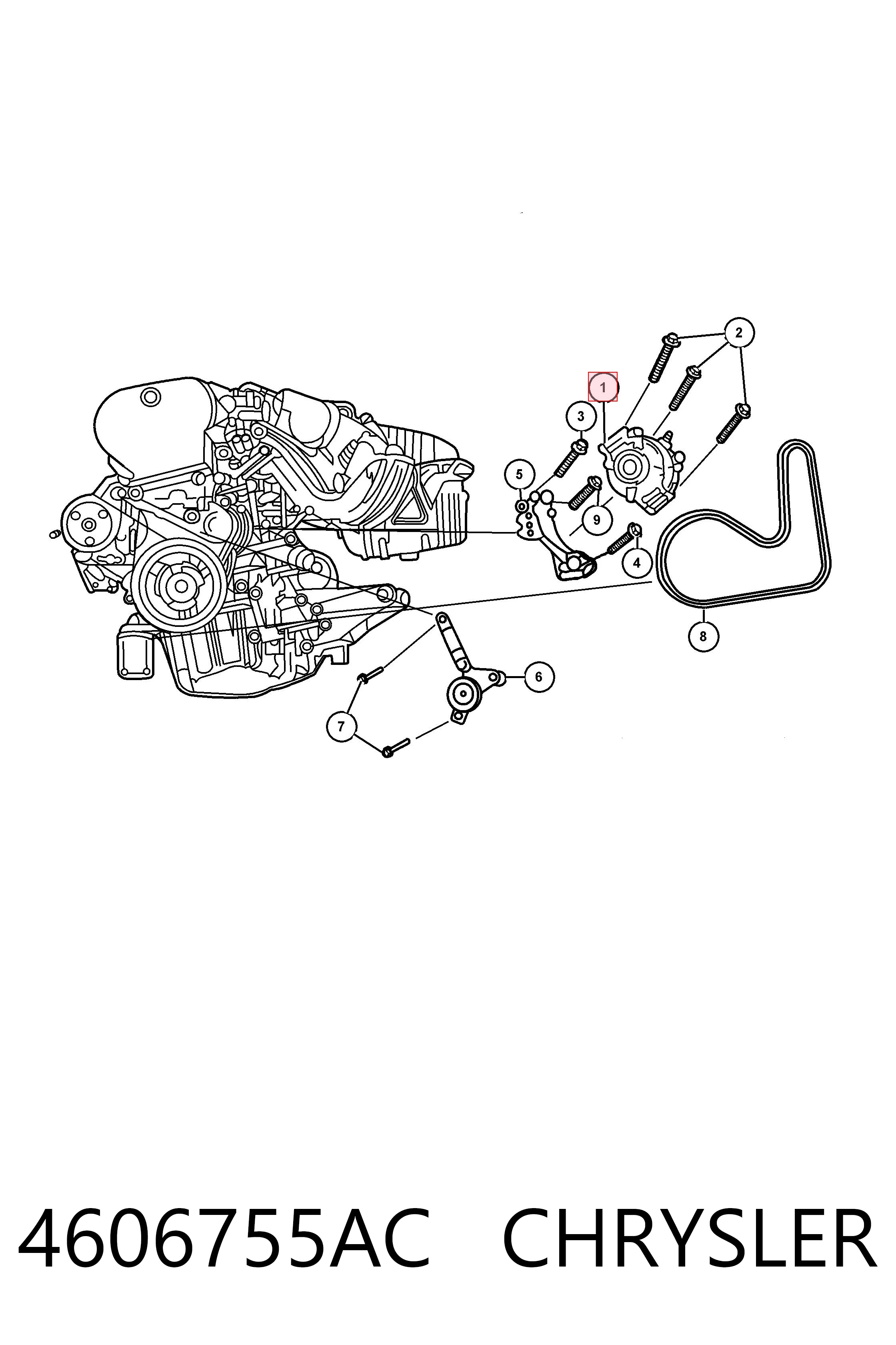 4606755AC Chrysler Авто генератор