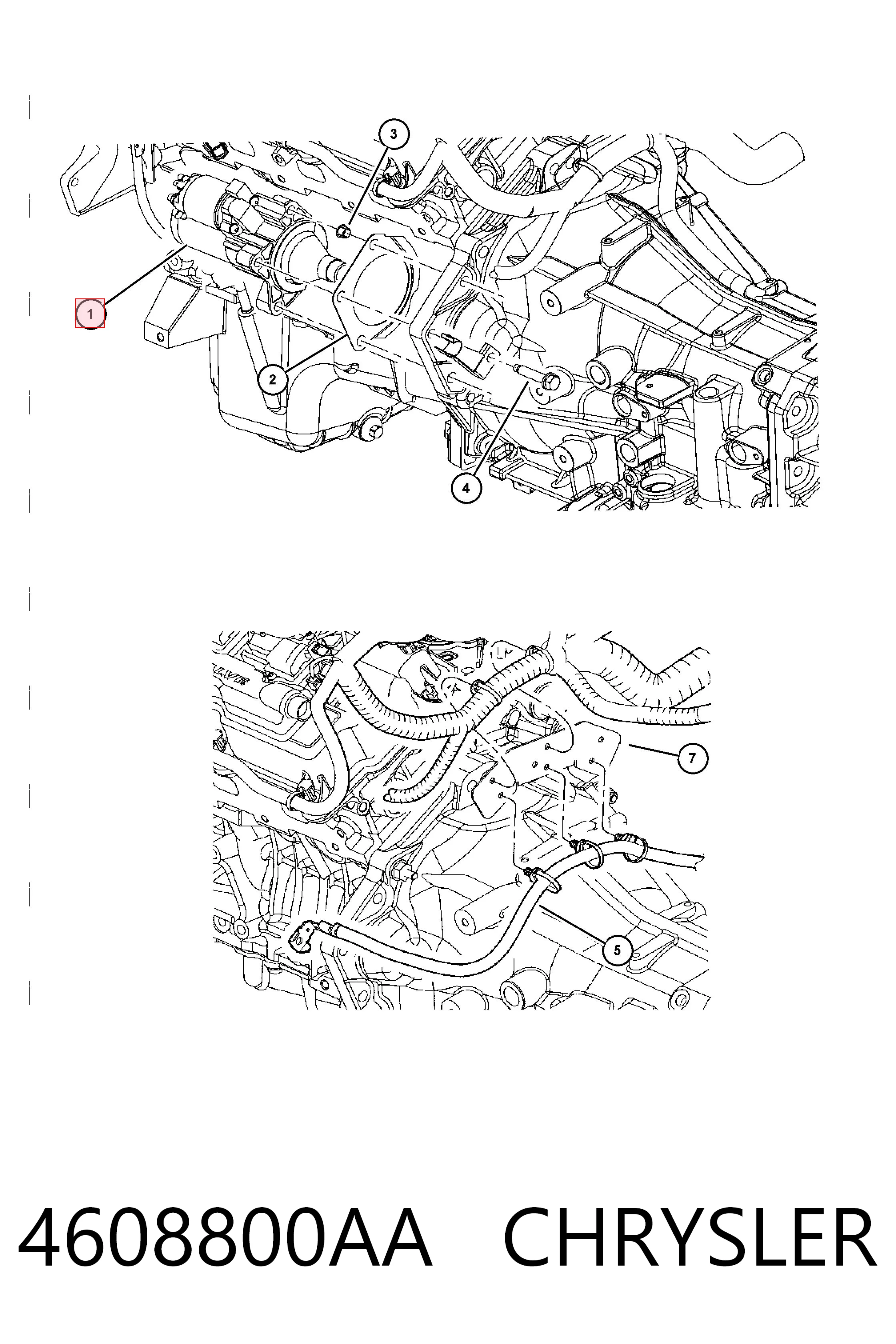 4608800AA Chrysler Стартер двигуна