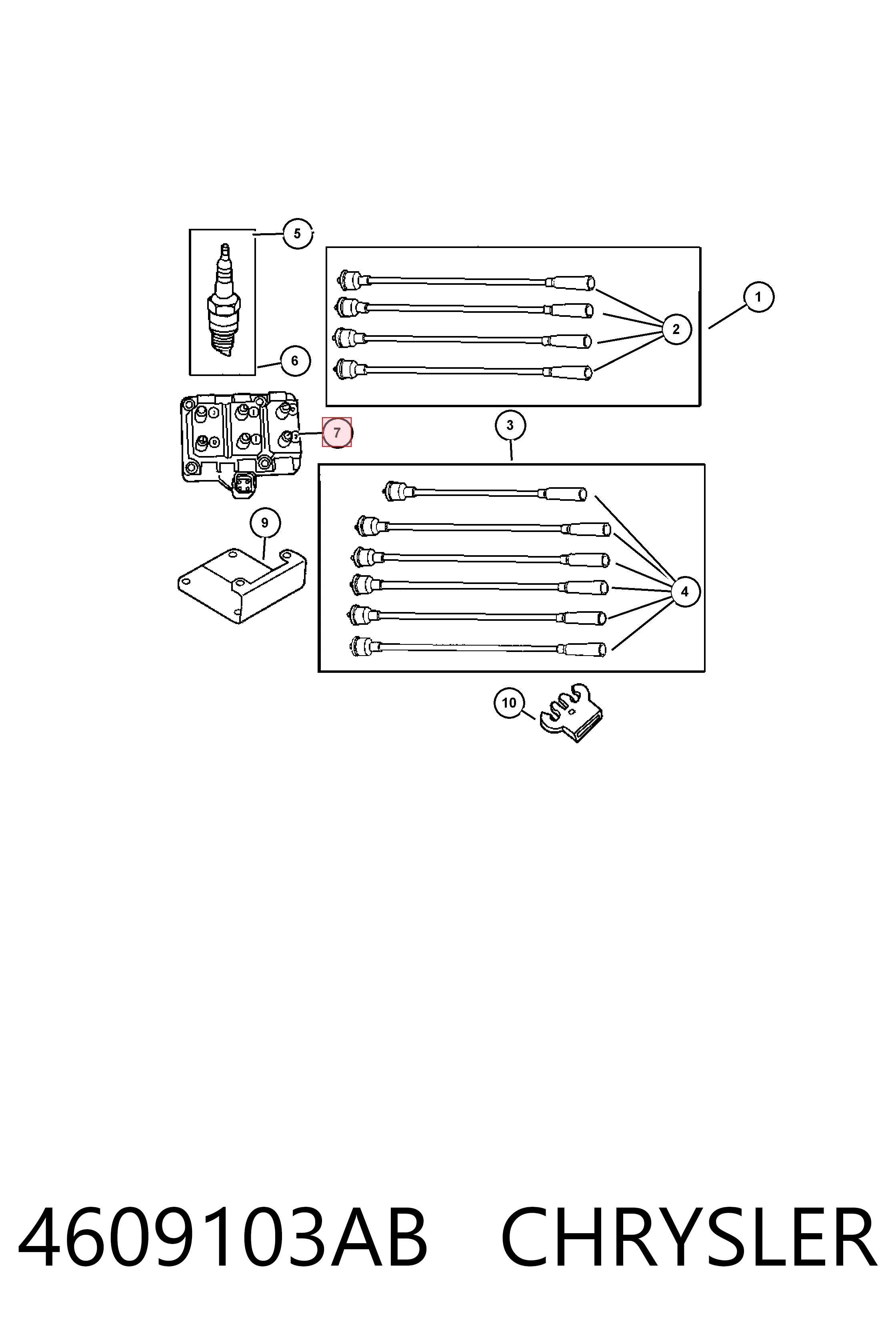 4609103AB Chrysler Котушка запалювання