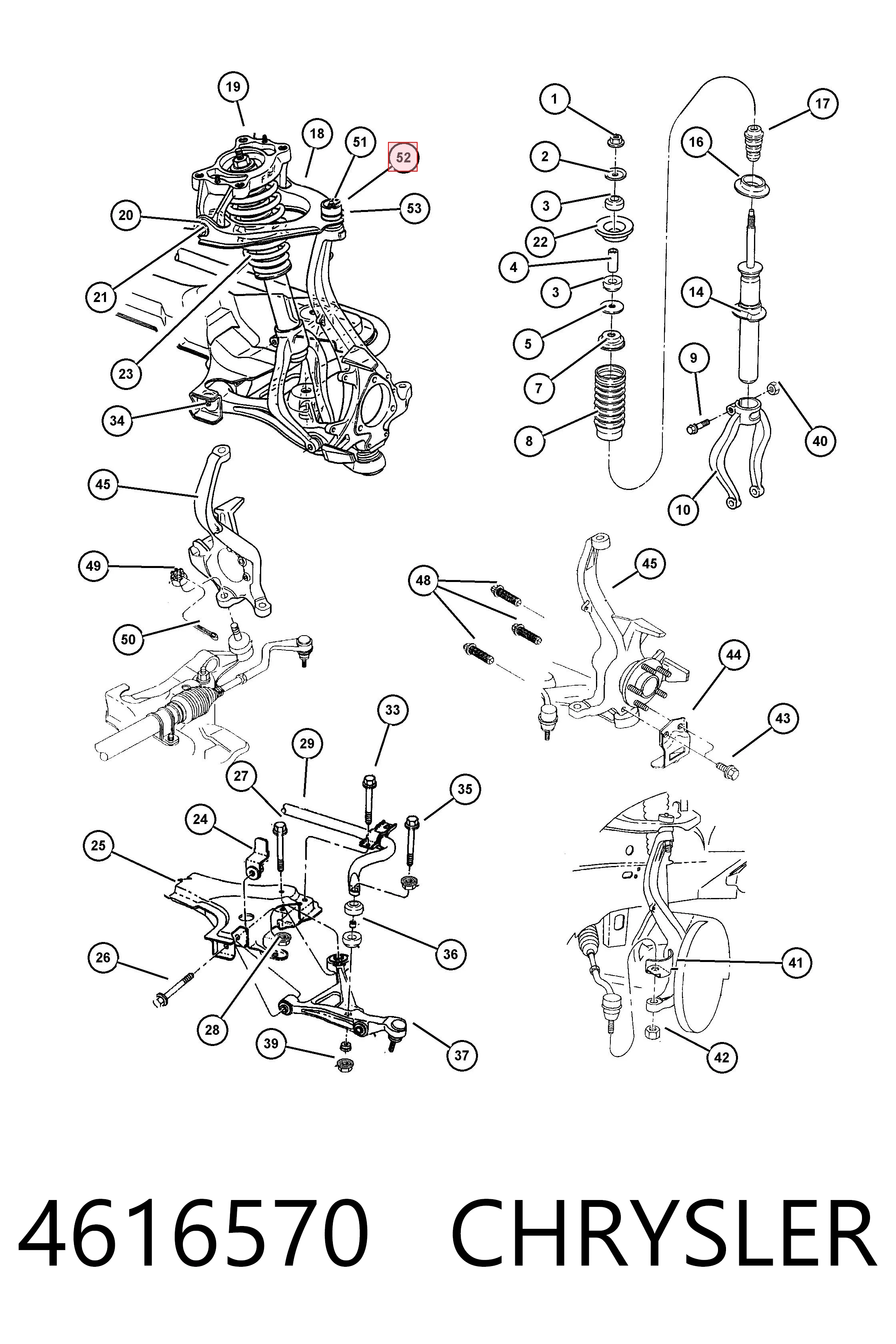 Кульова опора, верхня K04879321AC Fiat/Alfa/Lancia