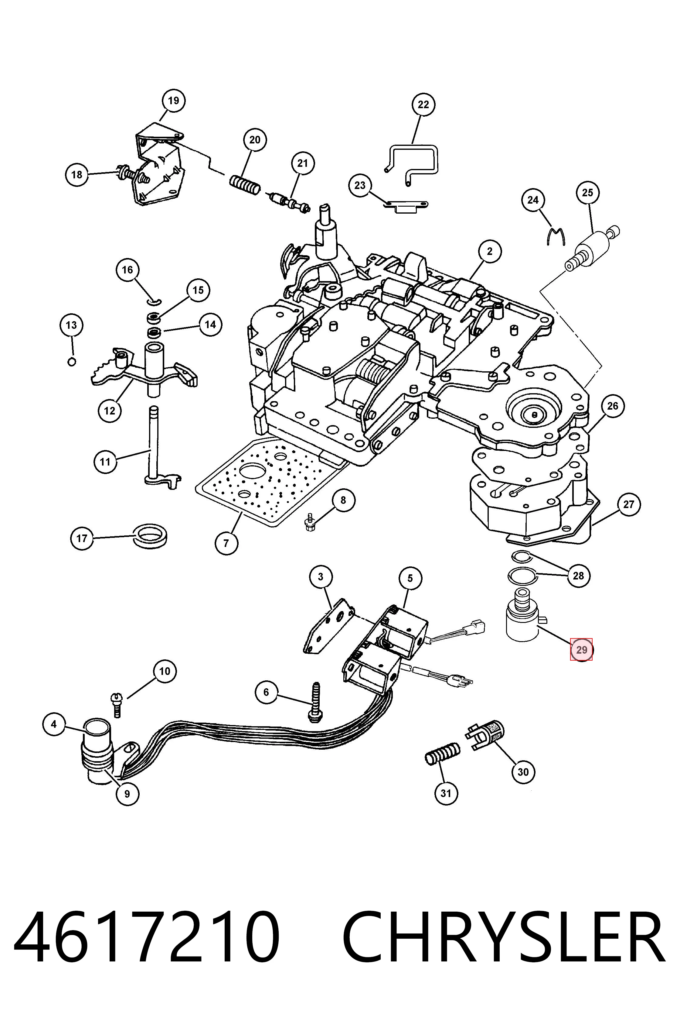 4617210 Chrysler Соленоїд автоматичної коробки передач