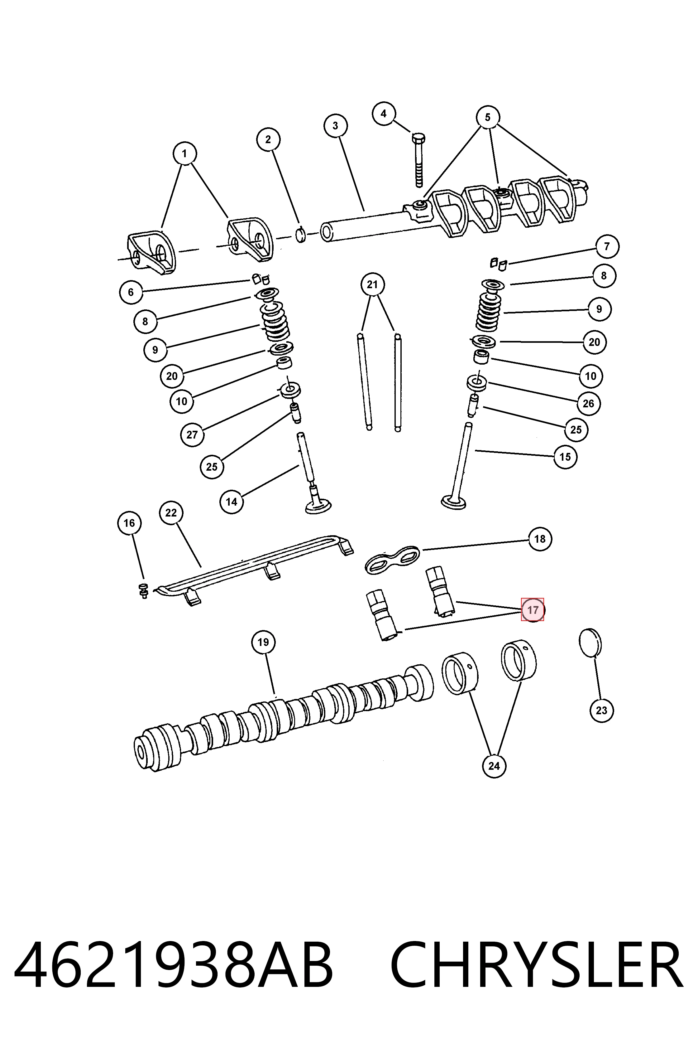 K04621938 Fiat/Alfa/Lancia Гідрокомпенсатор