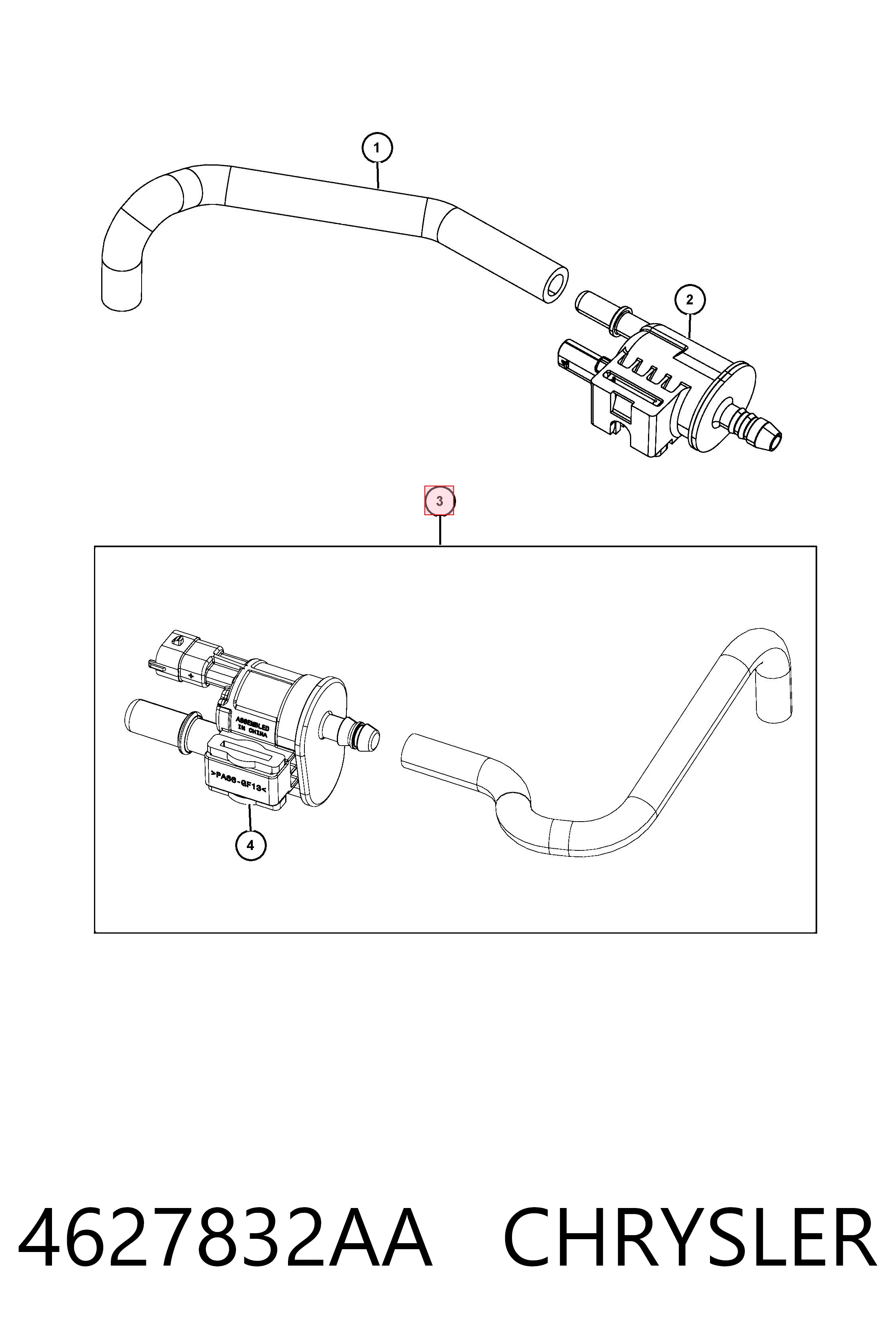 4627832AA Chrysler Клапан вентиляції газів паливного бака