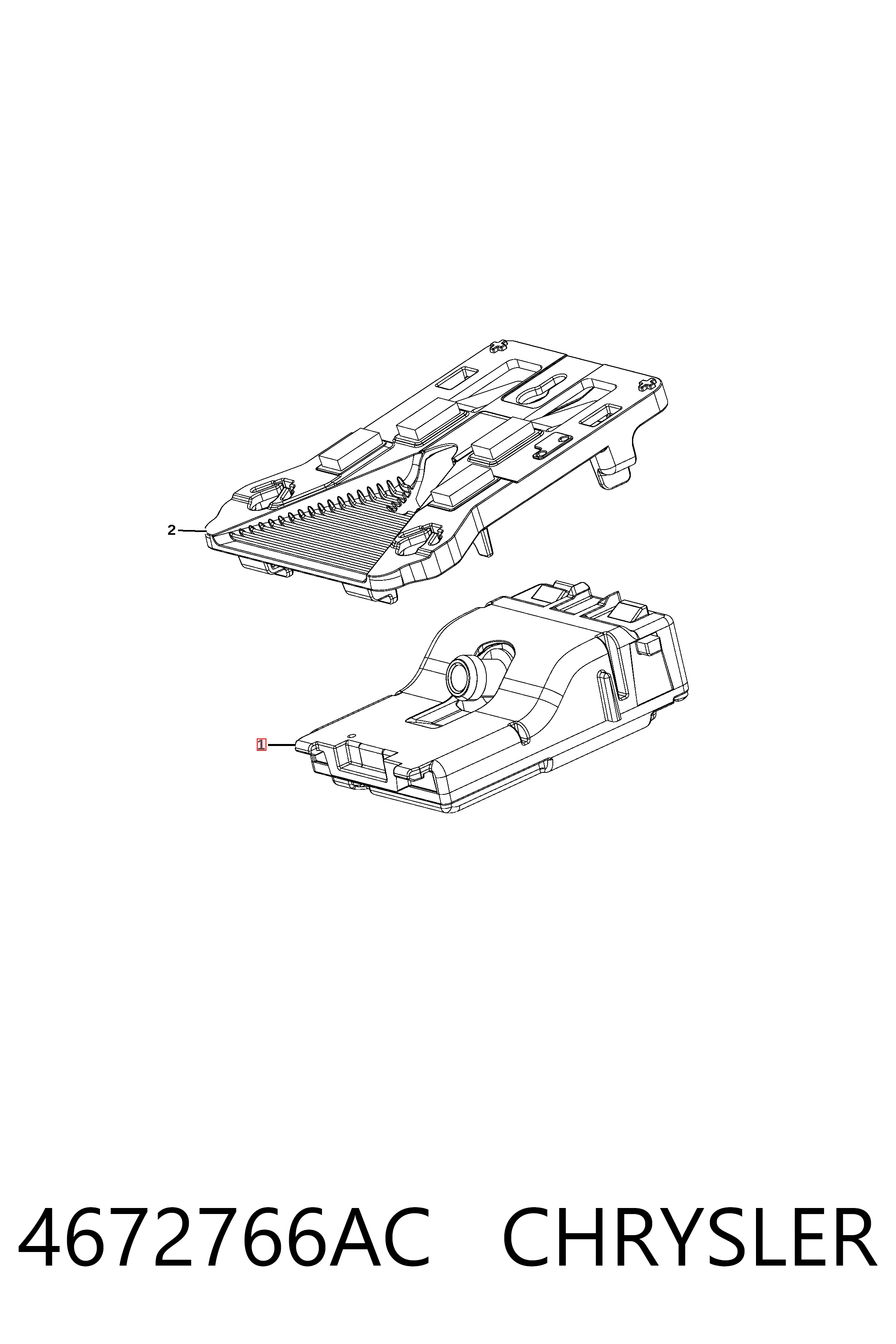 K04672766AC Fiat/Alfa/Lancia Камера заднього виду