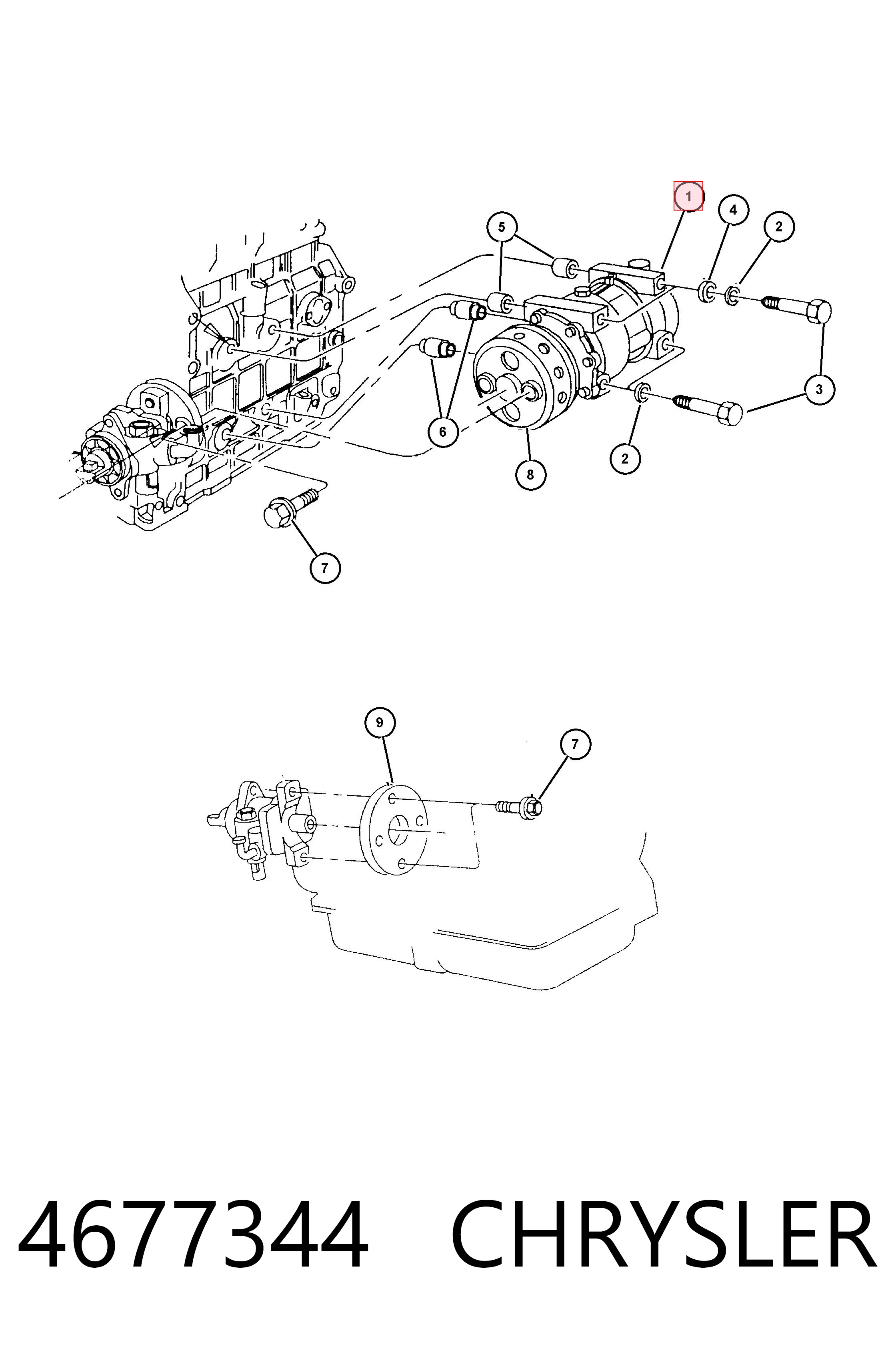 Компресор системи кондиціювання Chrysler Voyager I ES мінівен (1984 - 1995) ціна, від 68.85 USD