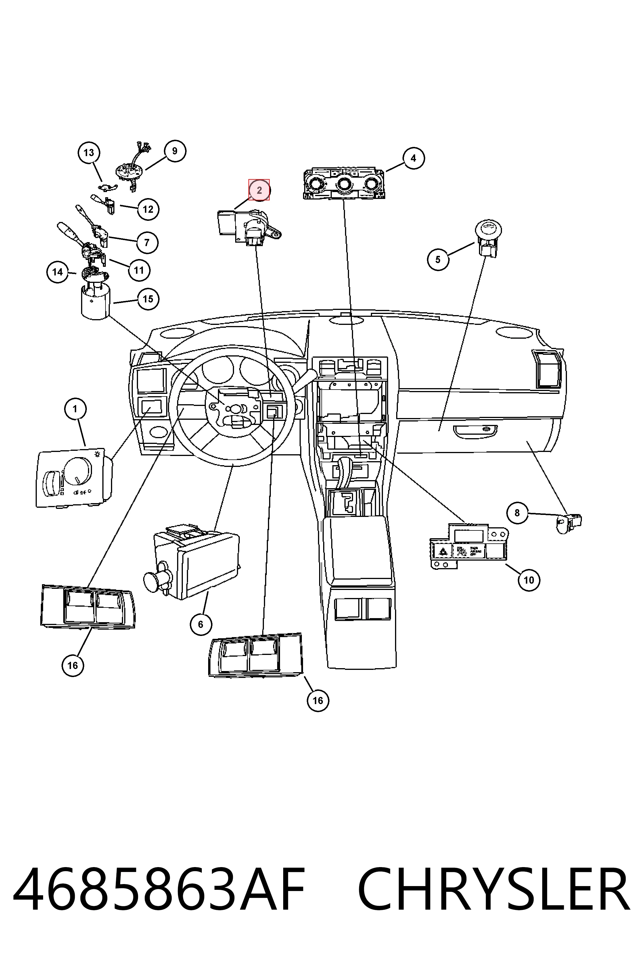 4685863AF Chrysler 