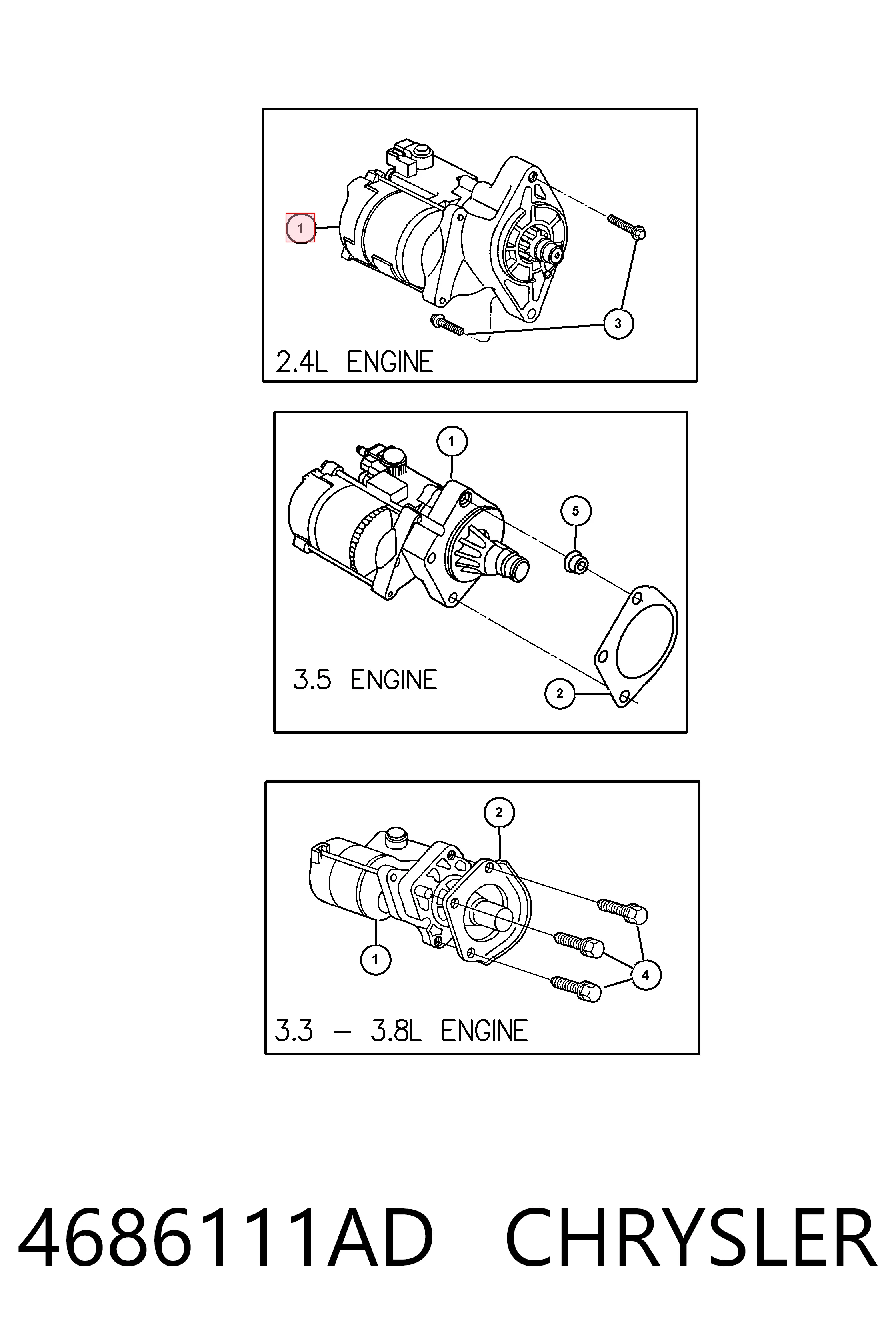 4686111AD Chrysler