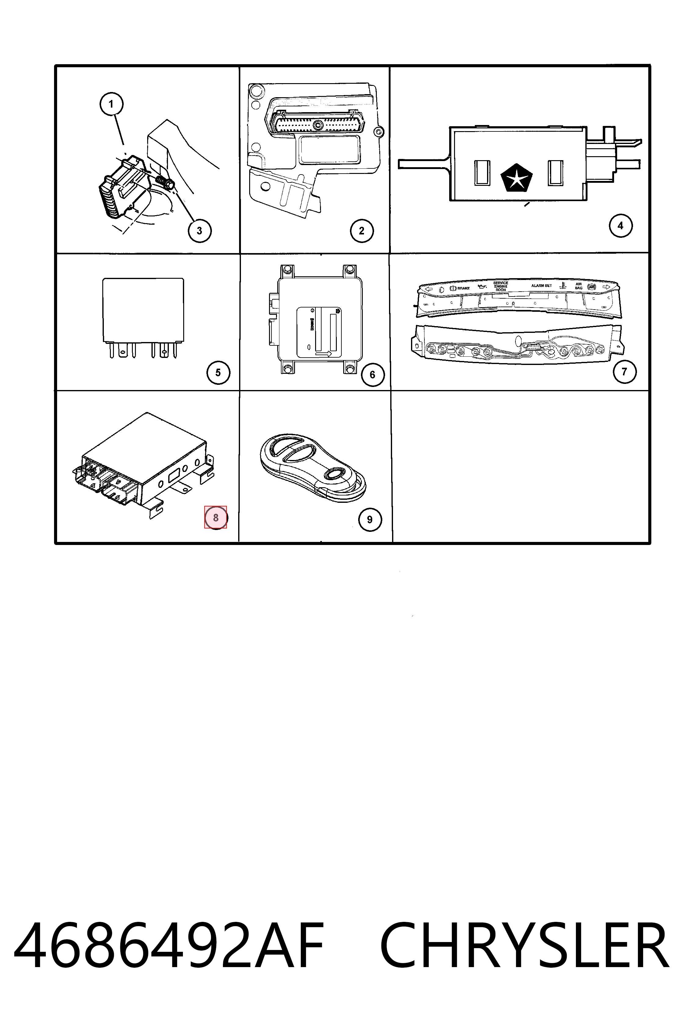 Купити K04686492AF Fiat/Alfa/Lancia 