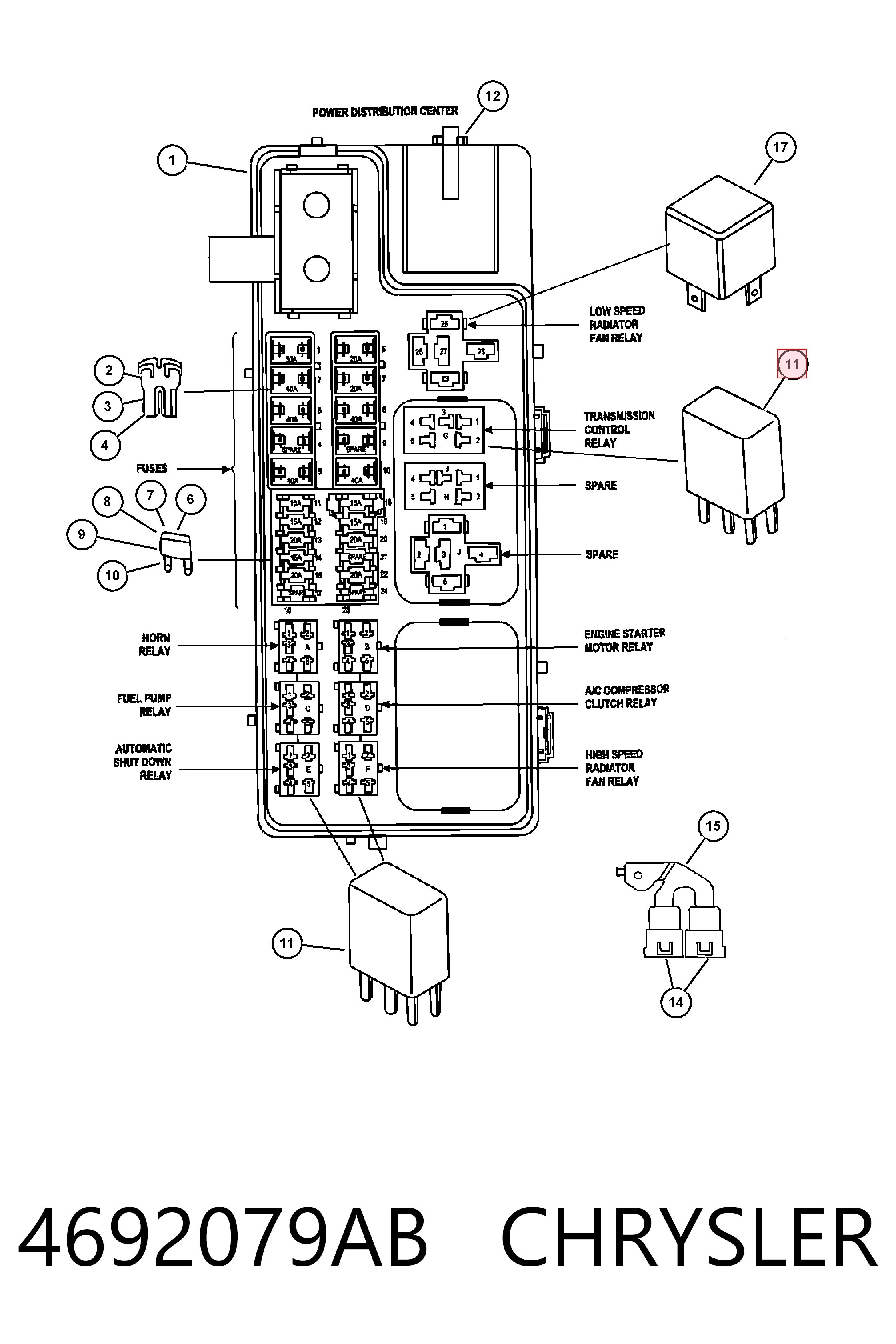  Fiat/Alfa/Lancia K04692079AA