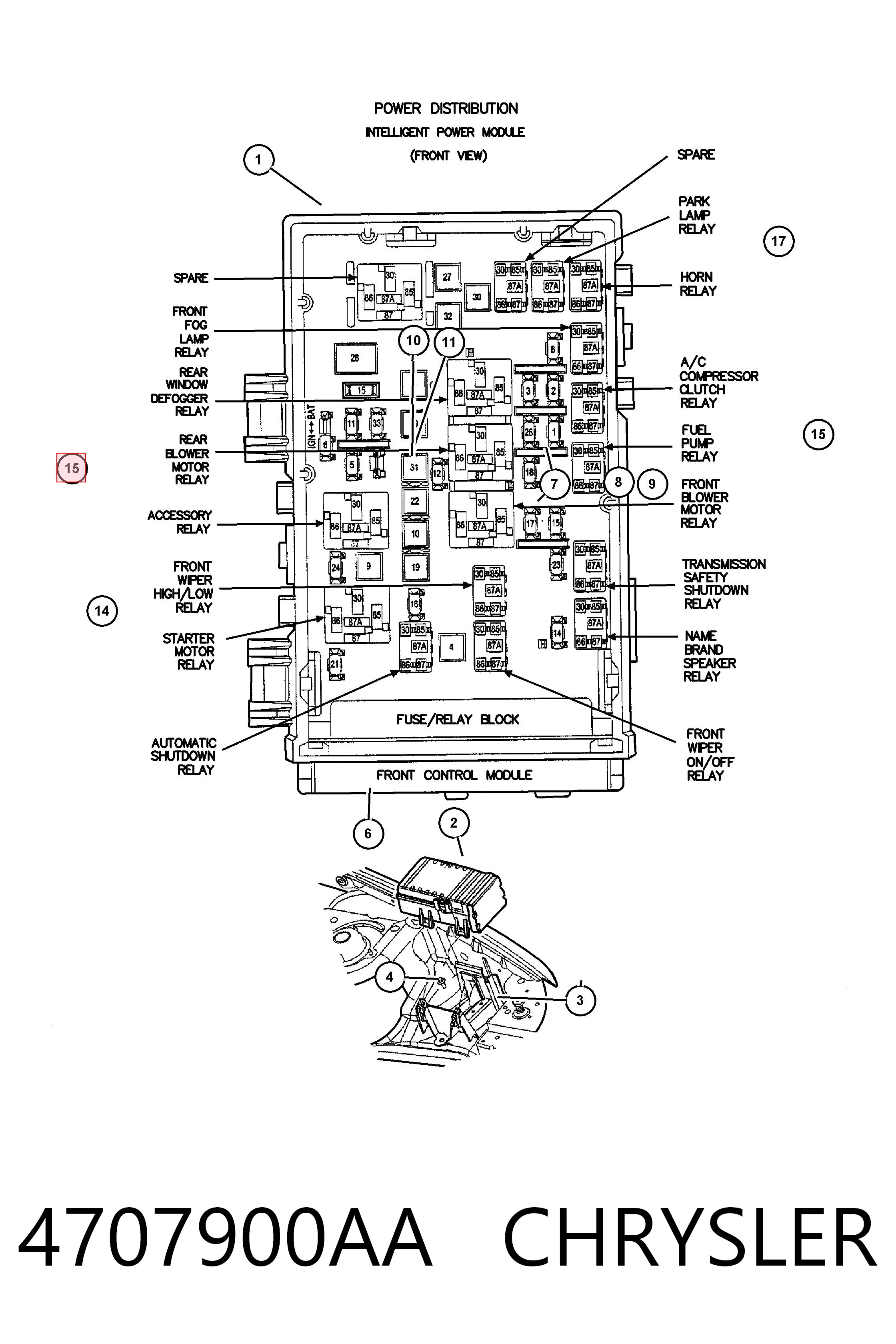 4707900AA Chrysler 