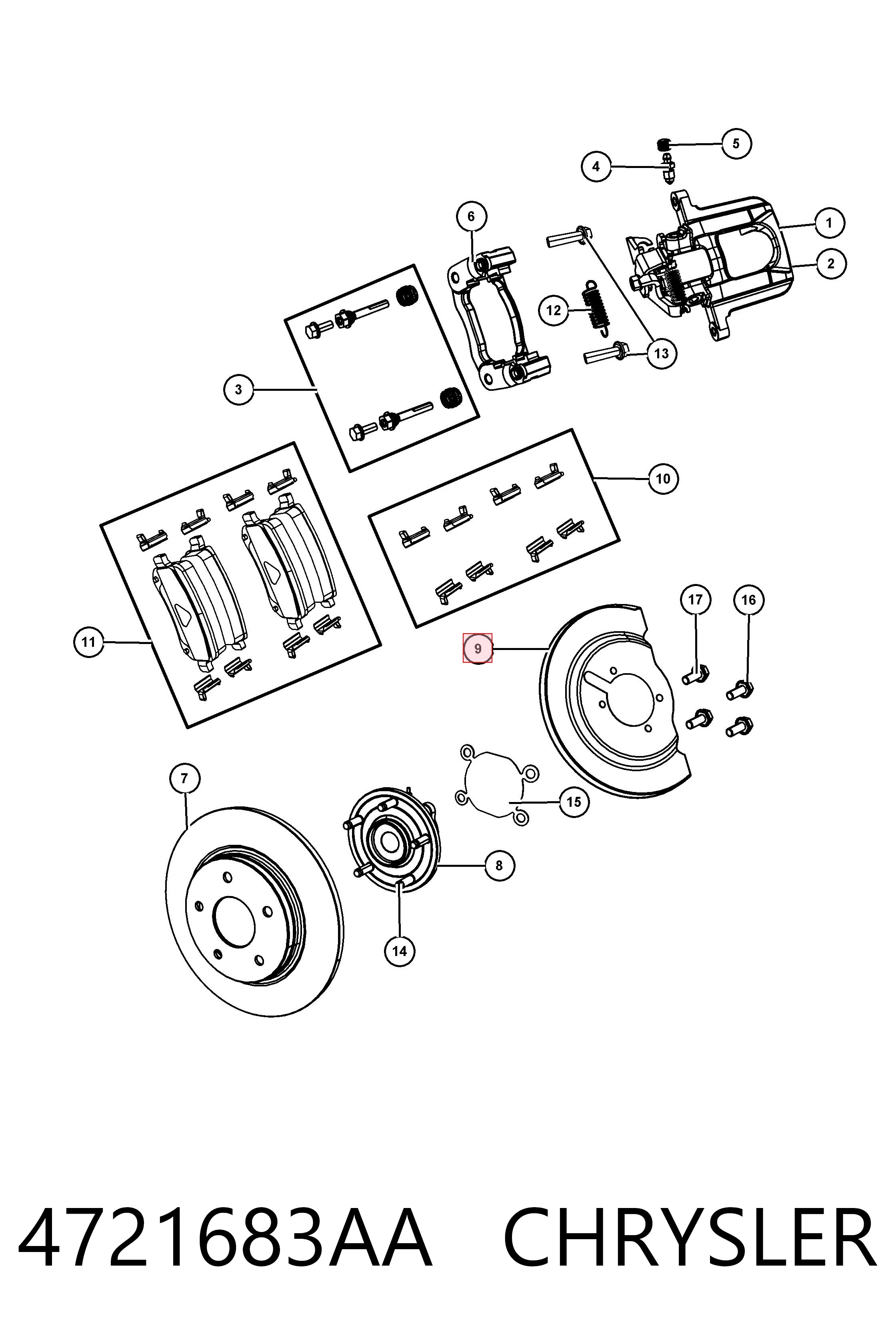 4721683AA Chrysler 