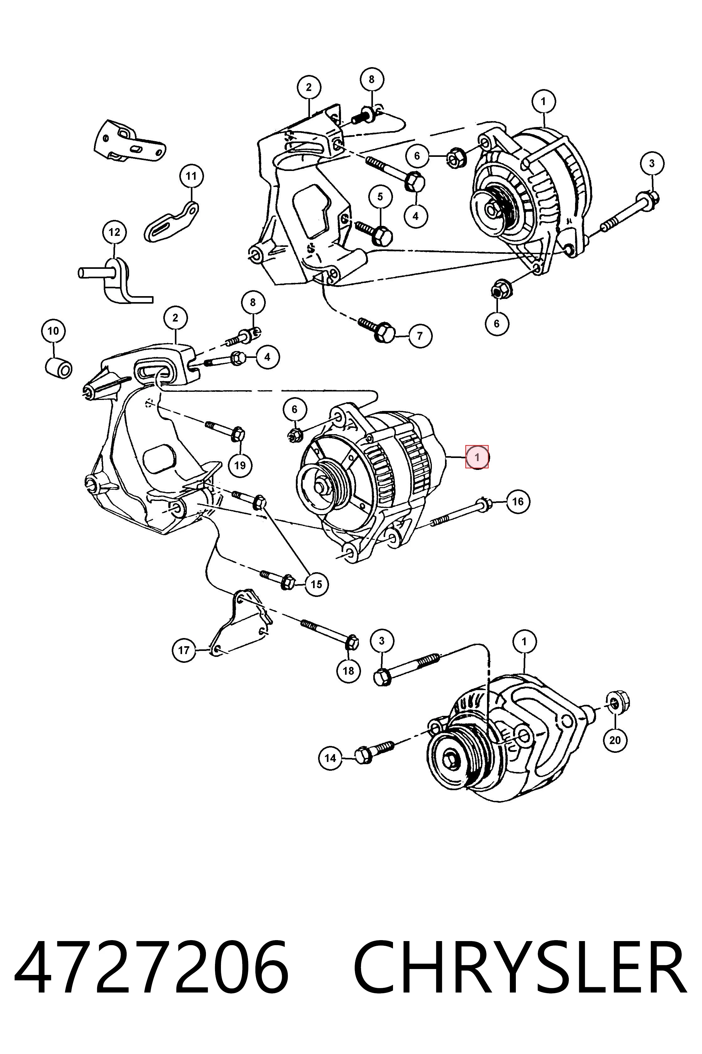 Генератор Fiat/Alfa/Lancia K04723290 ціна, від 116.56 USD