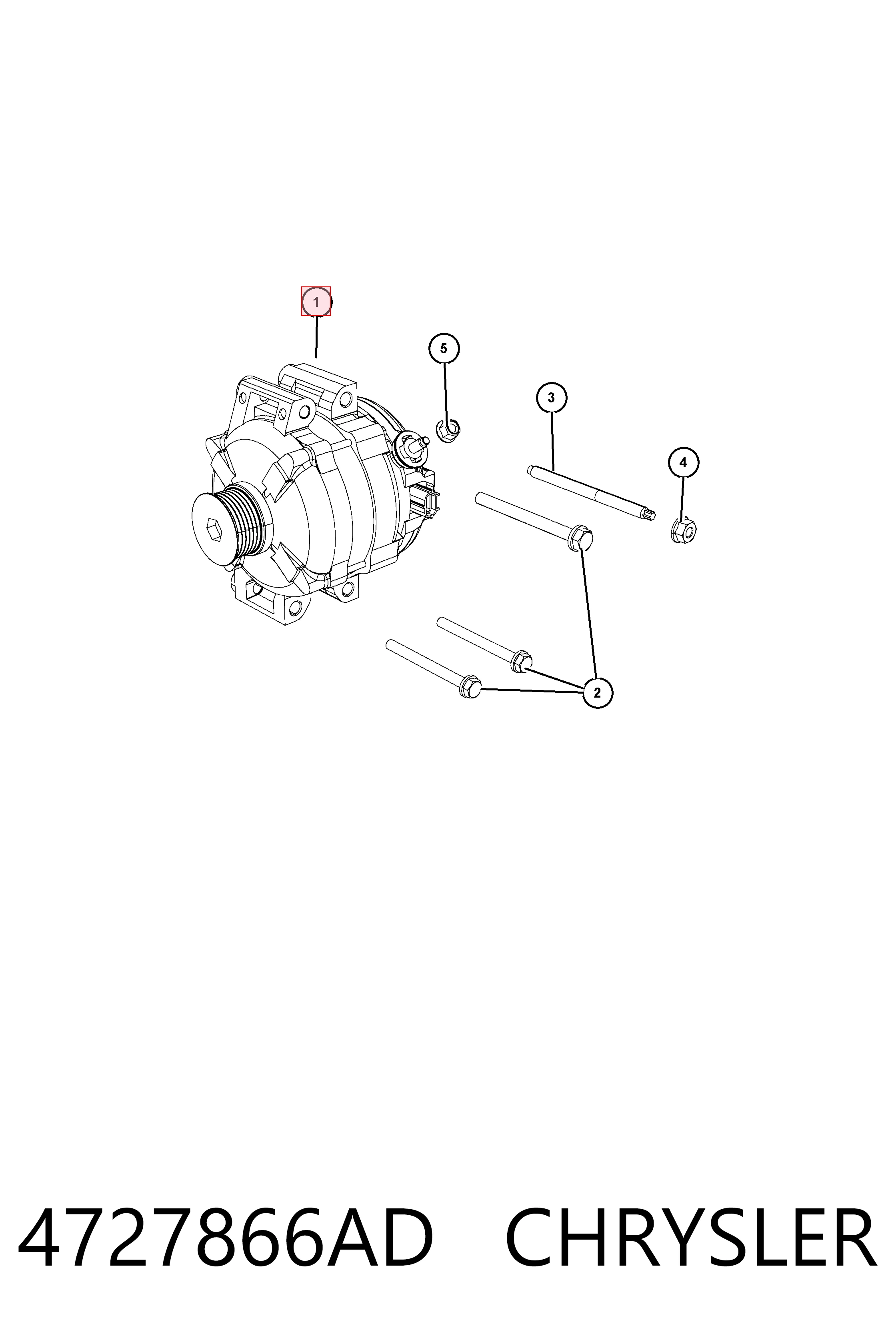 4727866AD Chrysler Авто генератор