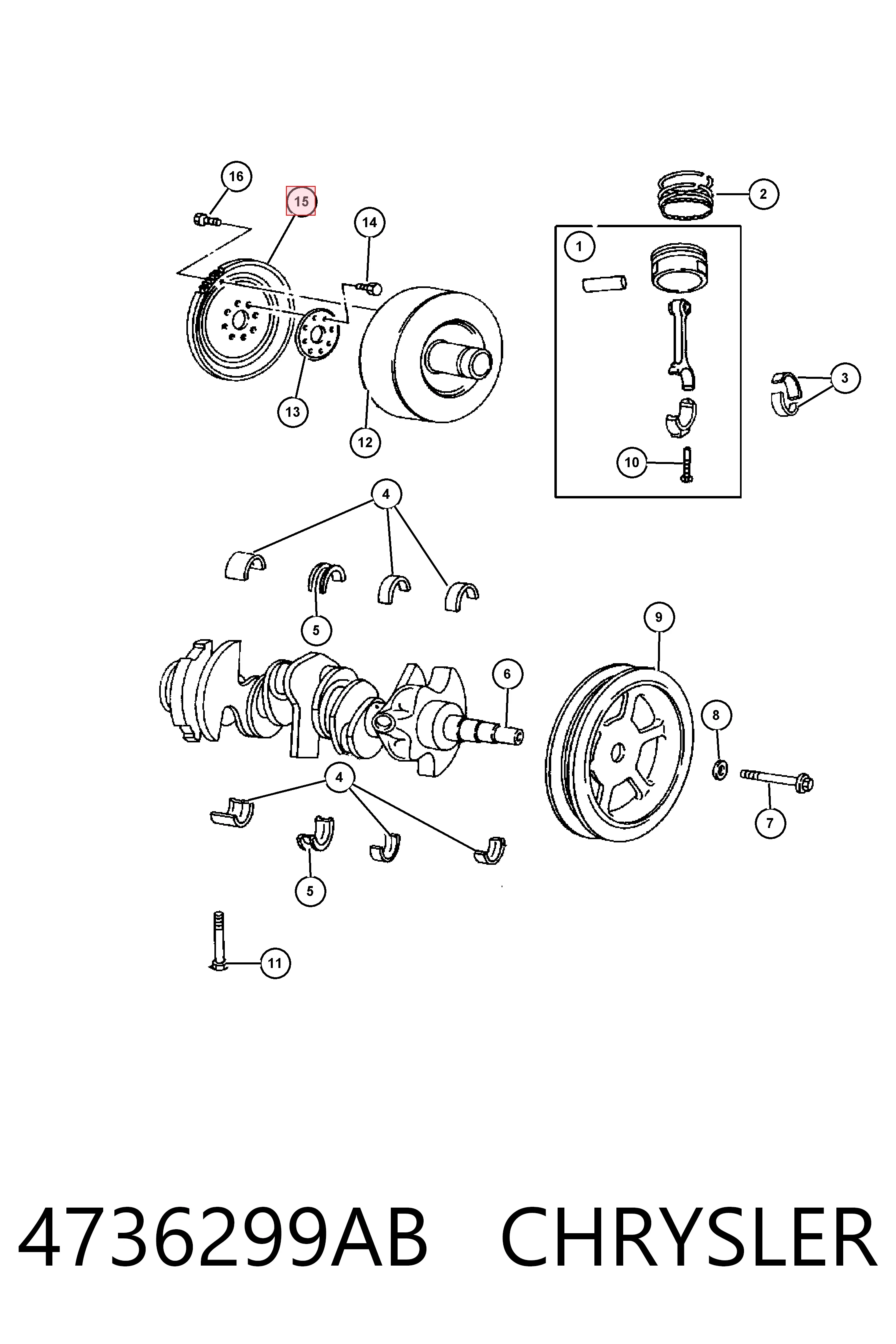 4736299AB Chrysler 