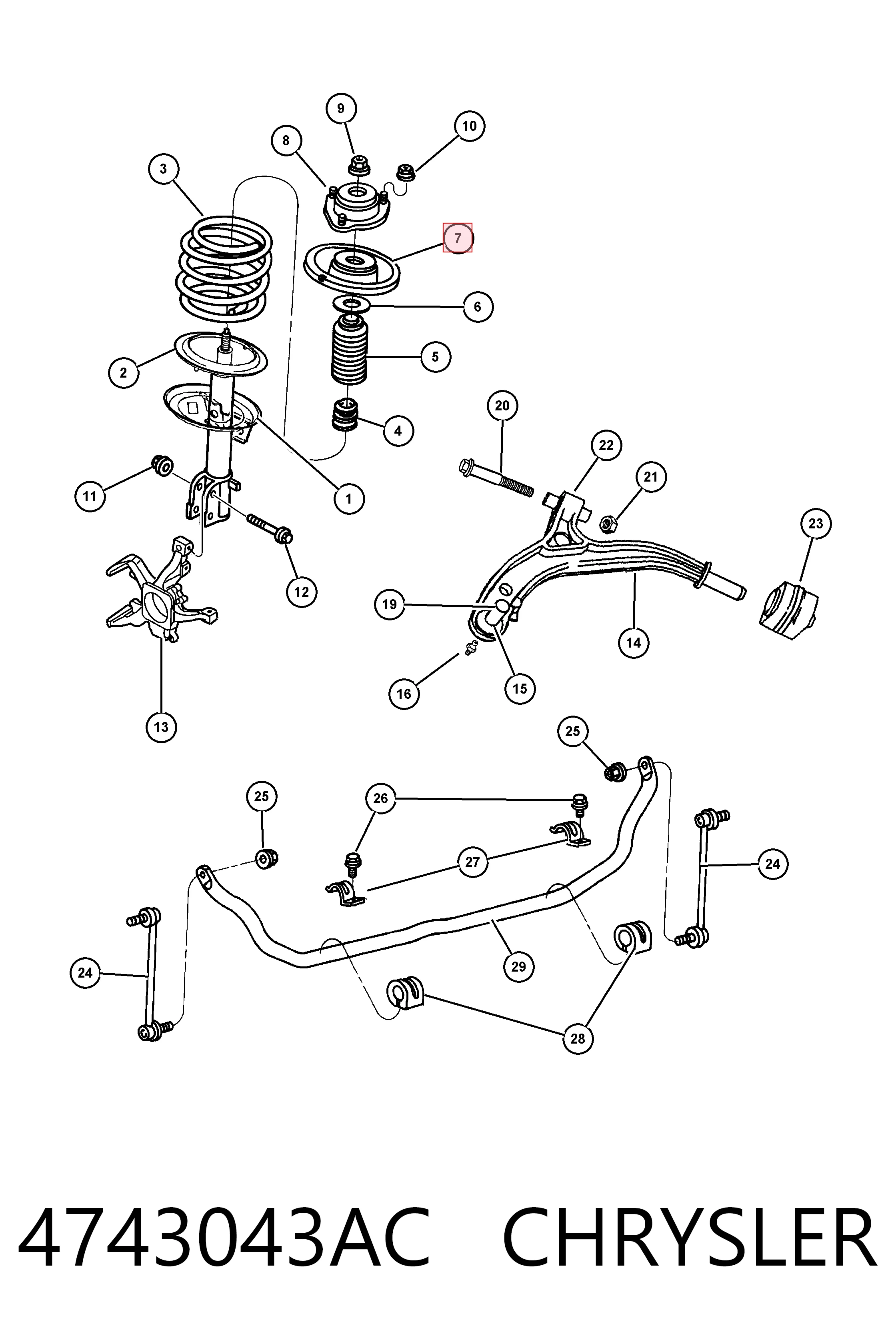 K04743043AB Fiat/Alfa/Lancia 