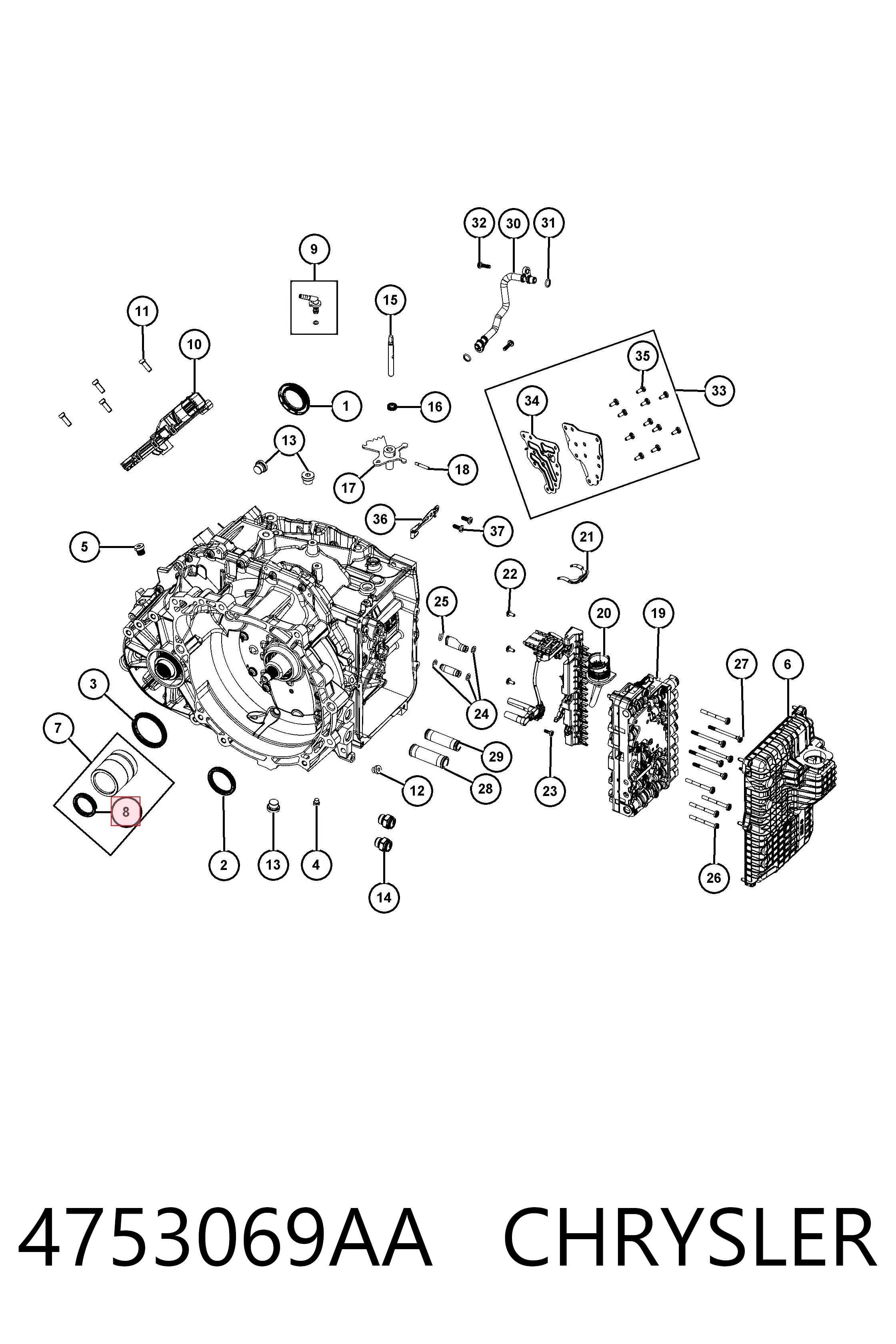 4753069AA Chrysler 