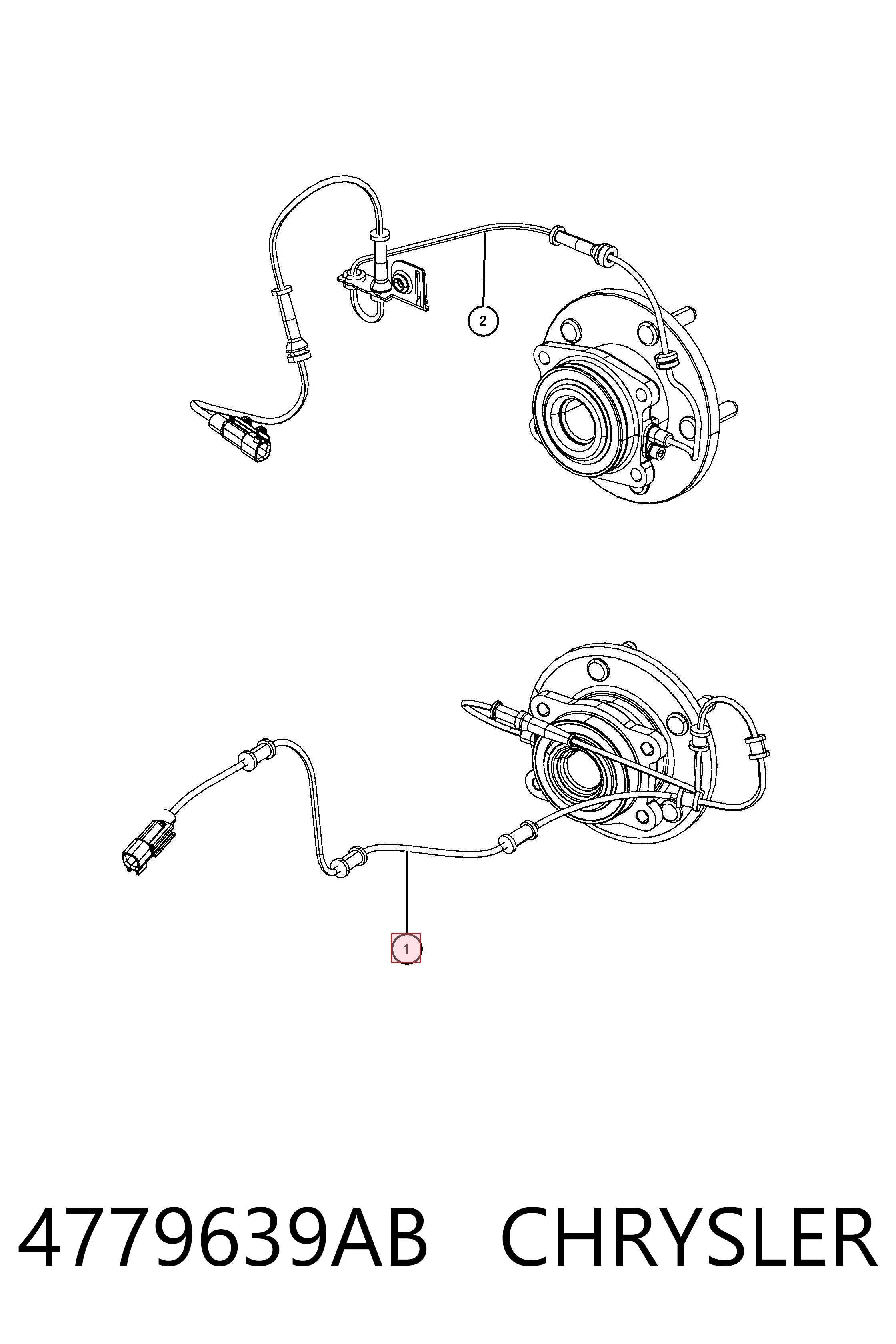 4779639AB Chrysler Датчик АБС