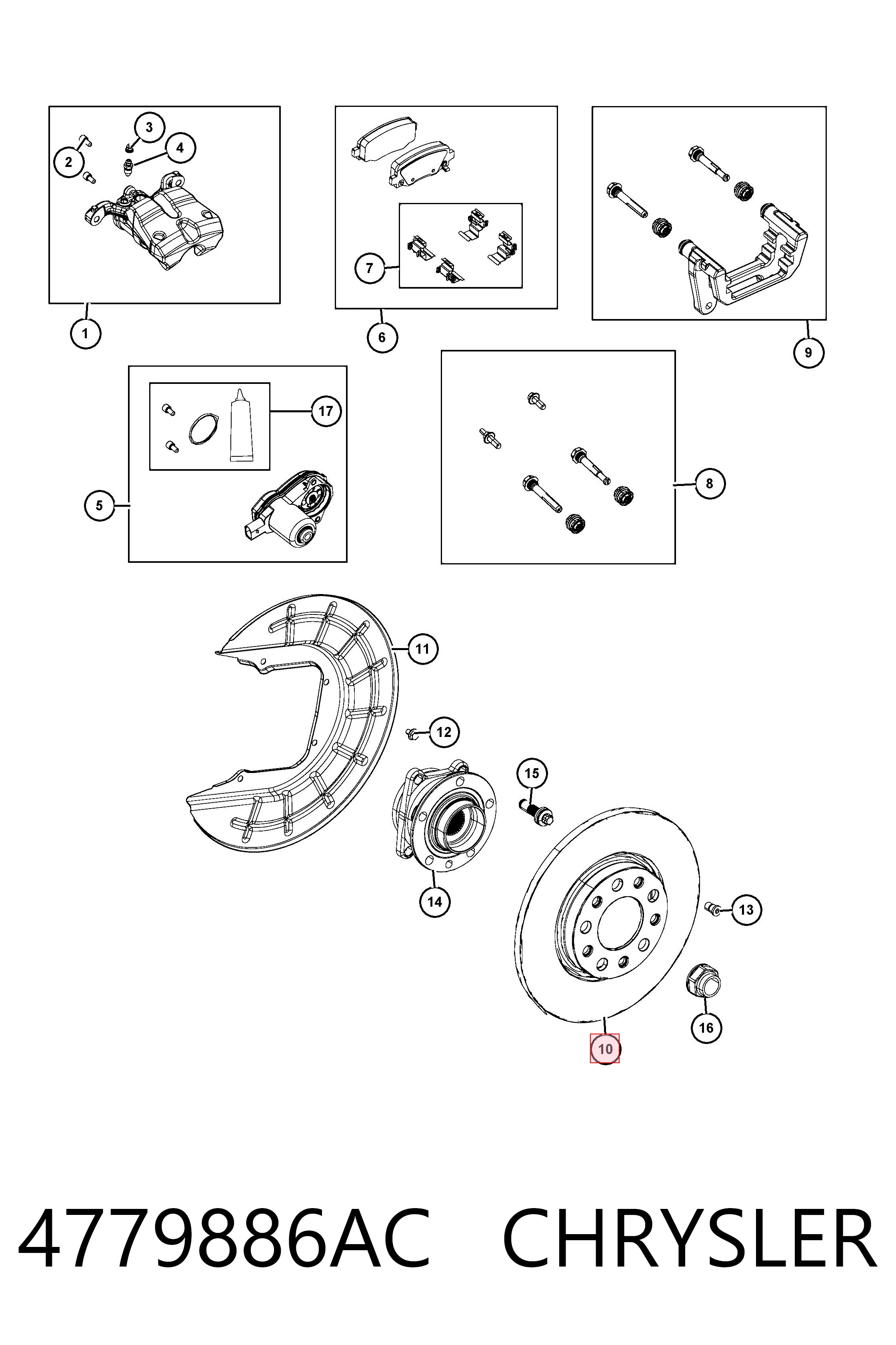 K04779886AC Fiat/Alfa/Lancia Дискові гальма
