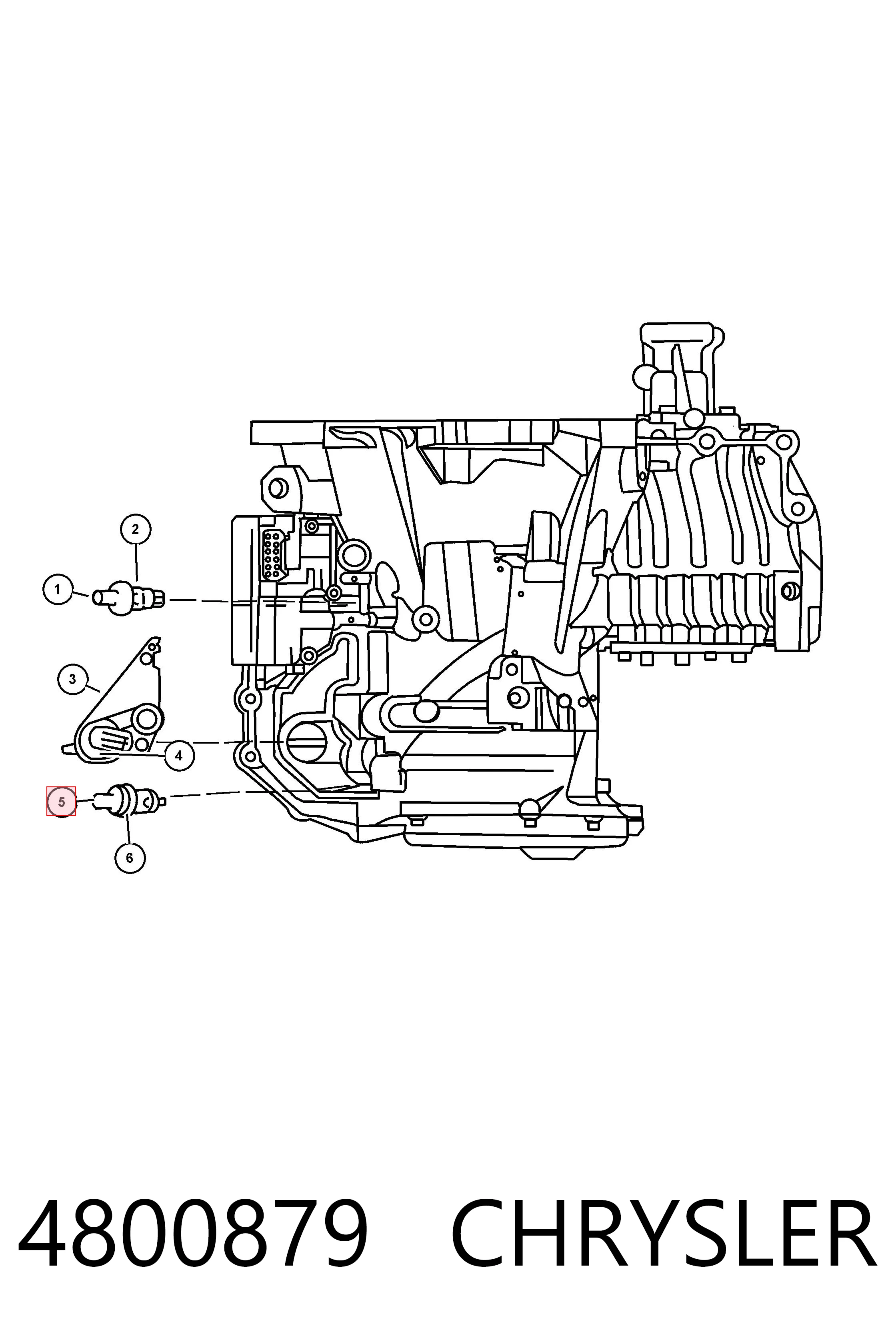 4800879 Chrysler Датчик швидкості спідометра