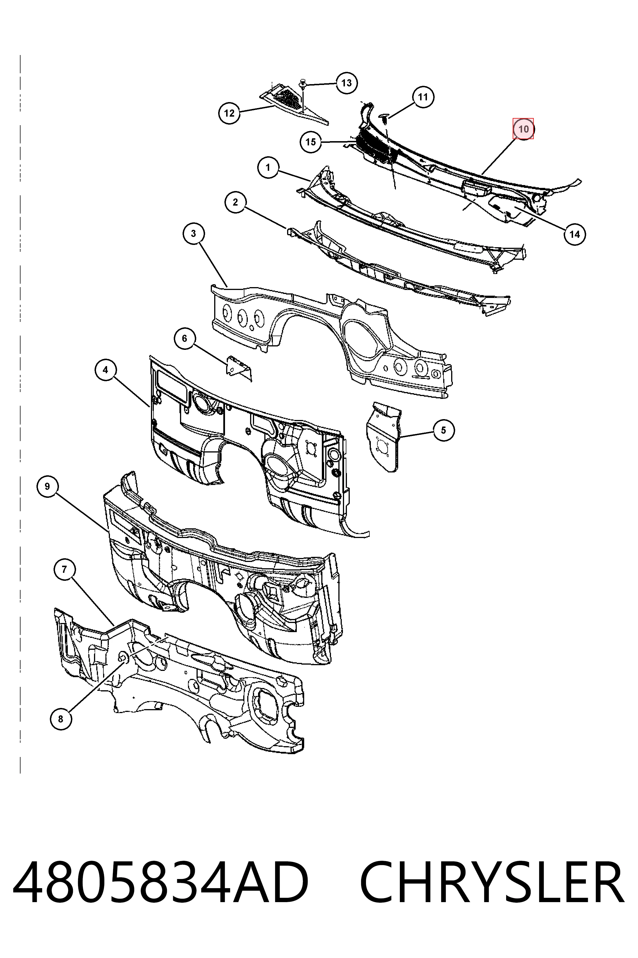 Купити K04805834AA Fiat/Alfa/Lancia 