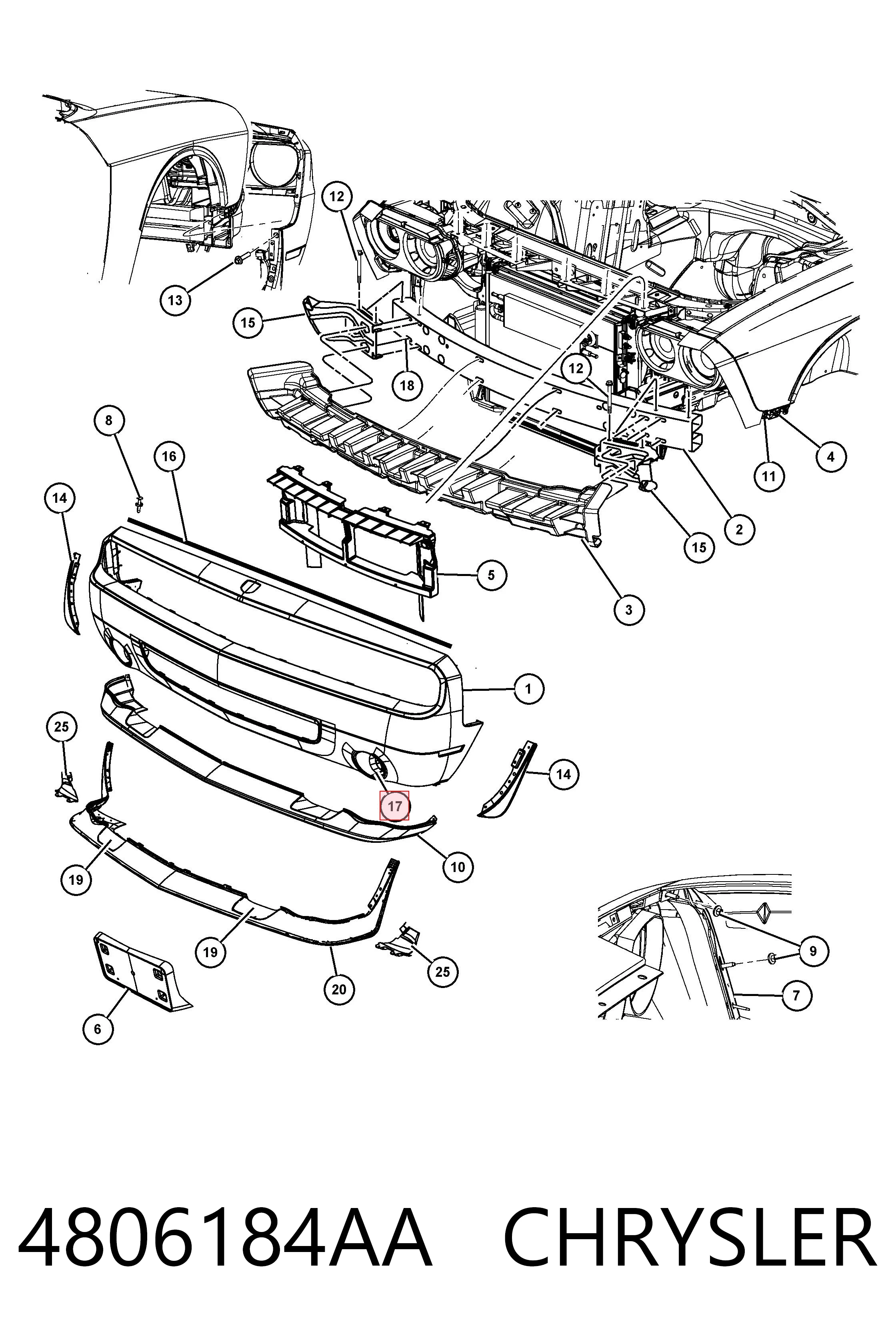 4806184AA Chrysler 
