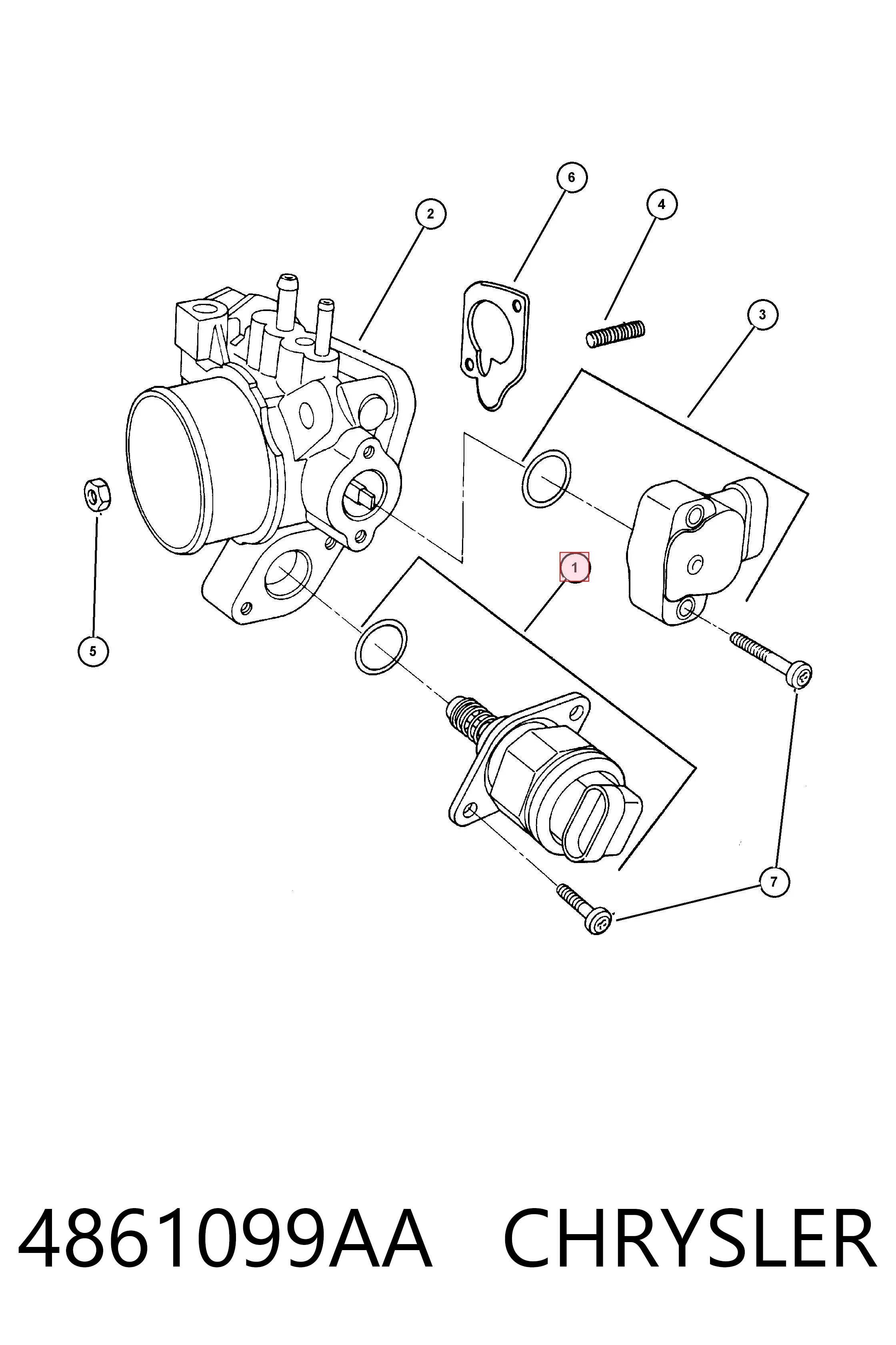 4861099AA Chrysler РХХ
