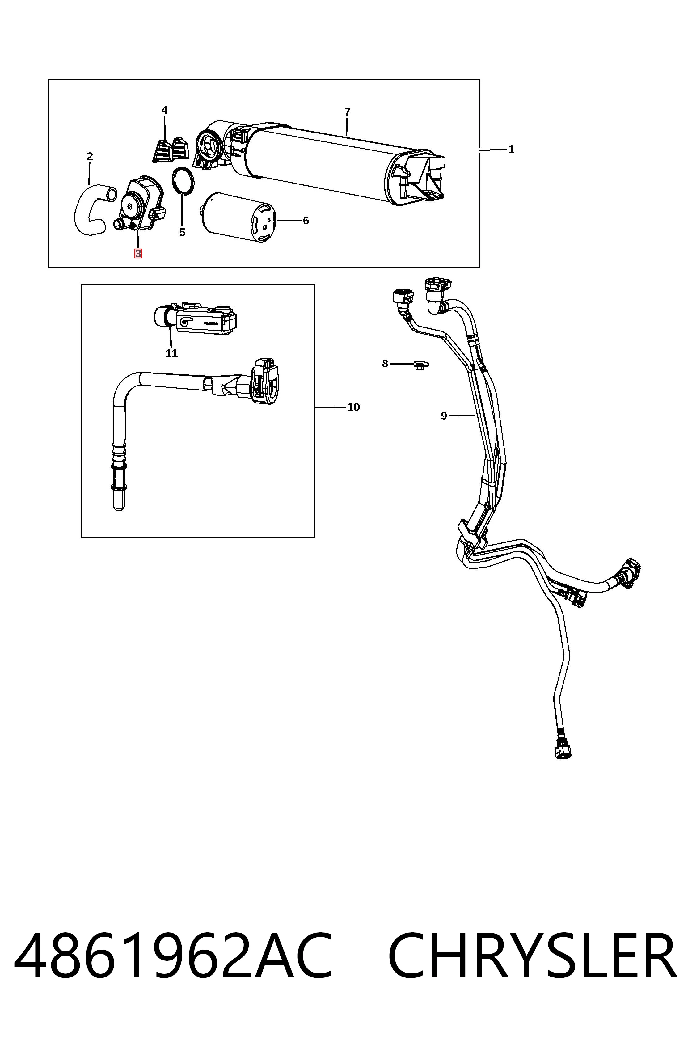  Fiat/Alfa/Lancia K04861962AC ціна, від 48.38 USD