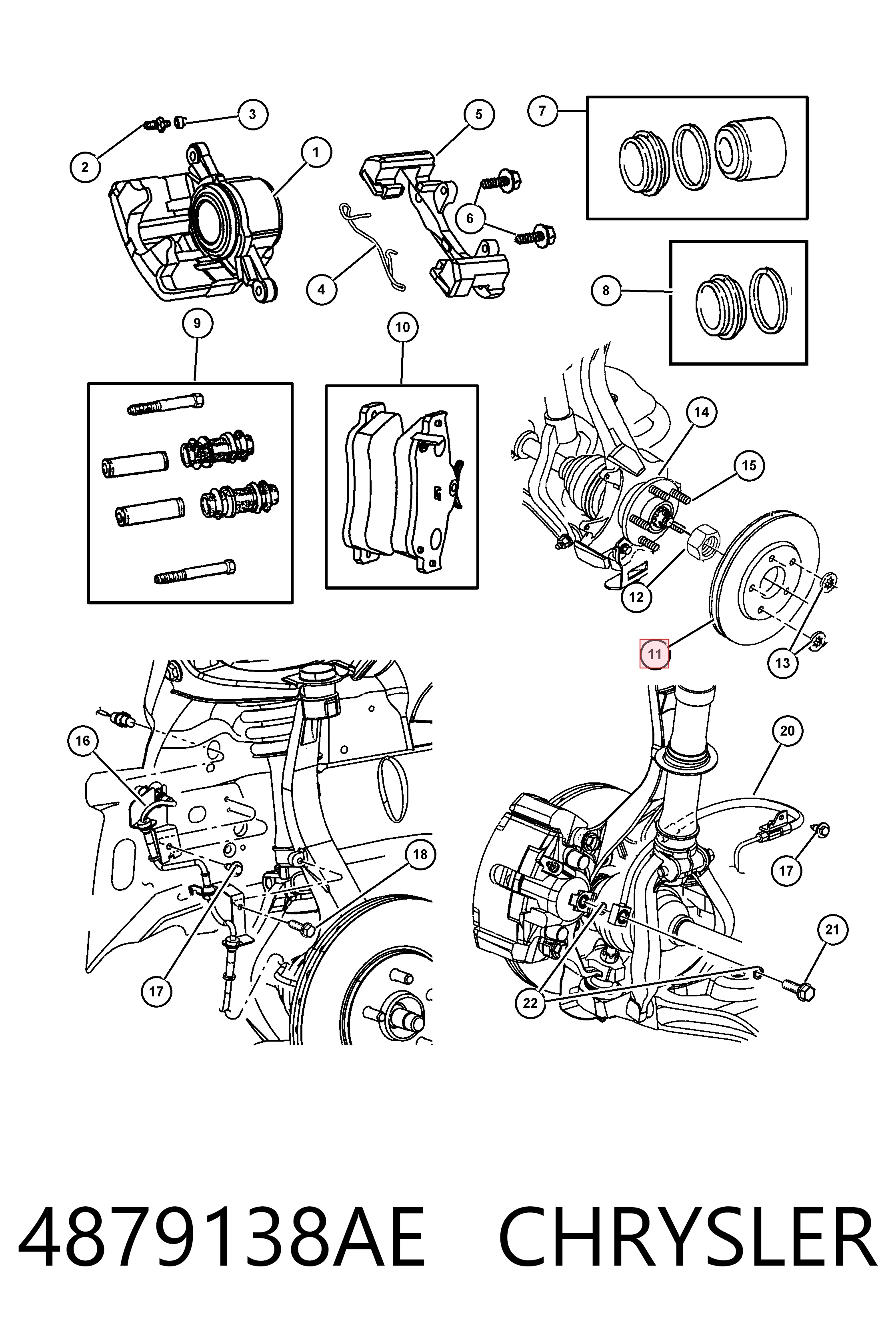 Гальмівні диски передні K04879138AE Fiat/Alfa/Lancia