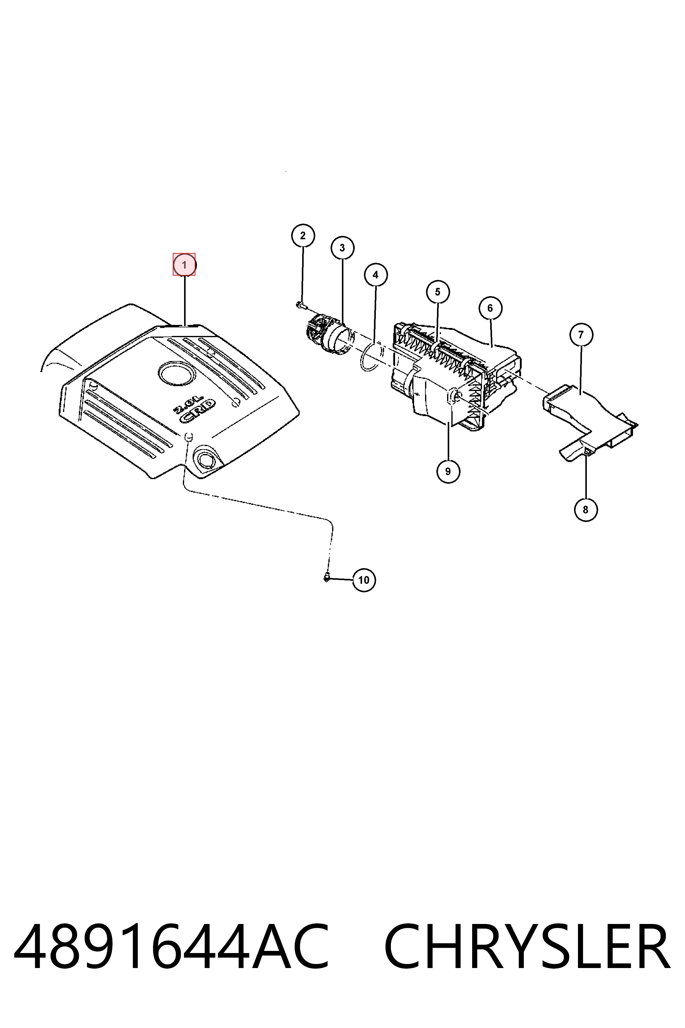  Fiat/Alfa/Lancia K04891644AD ціна, від 22.25 USD
