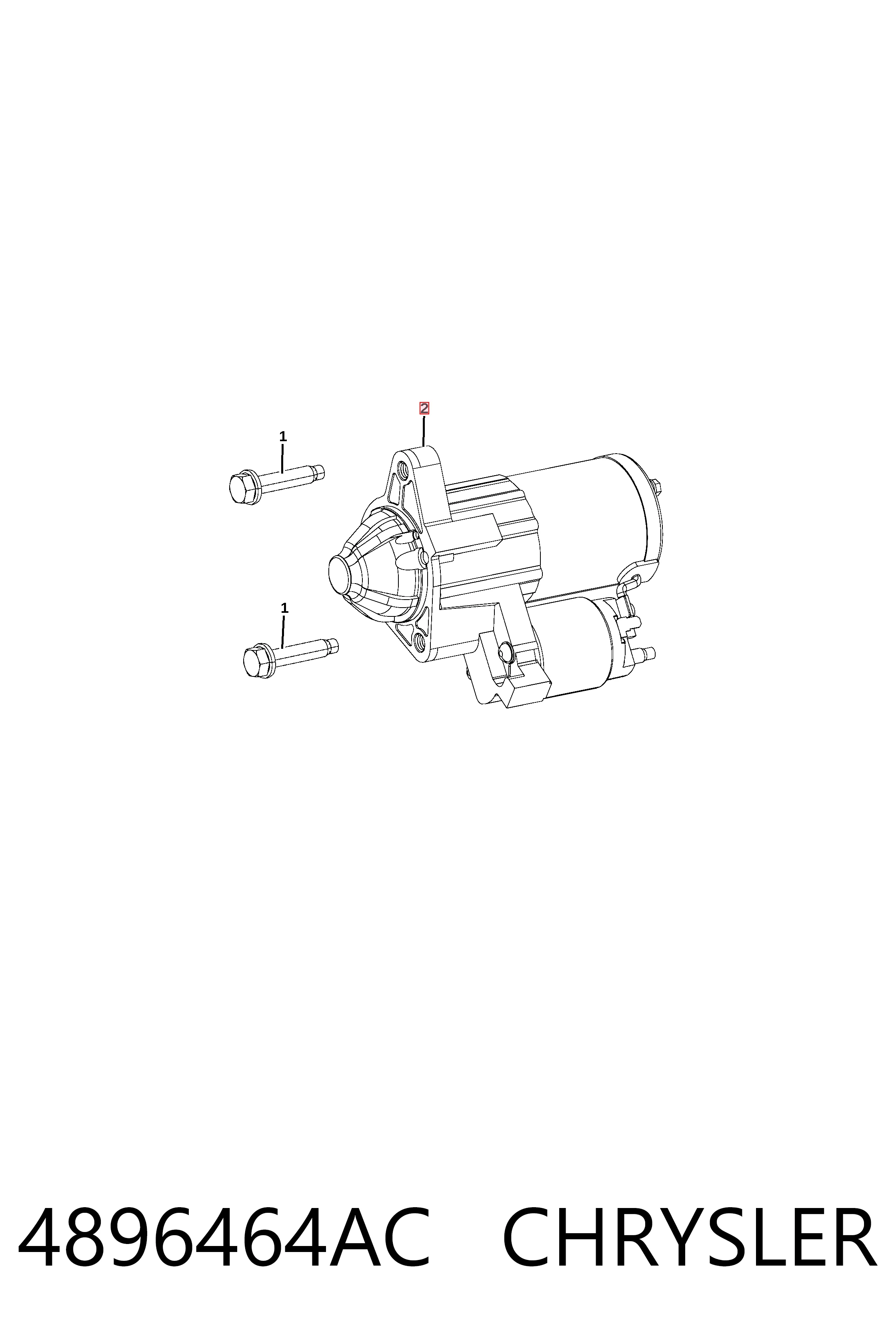 4896464AC Chrysler Стартер двигуна