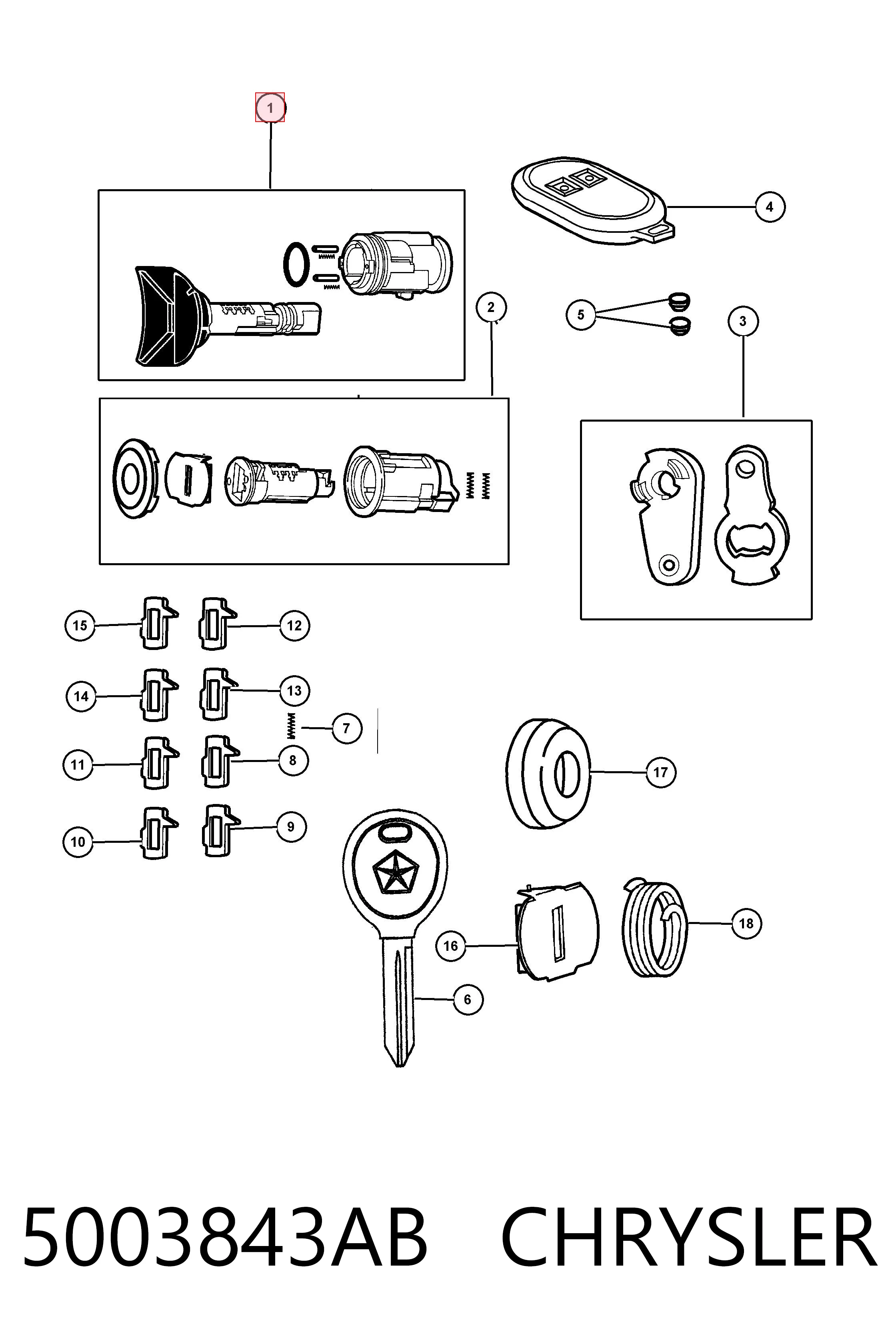 Контакти замку запалювання Fiat/Alfa/Lancia K04723481 ціна, від 36.67 USD