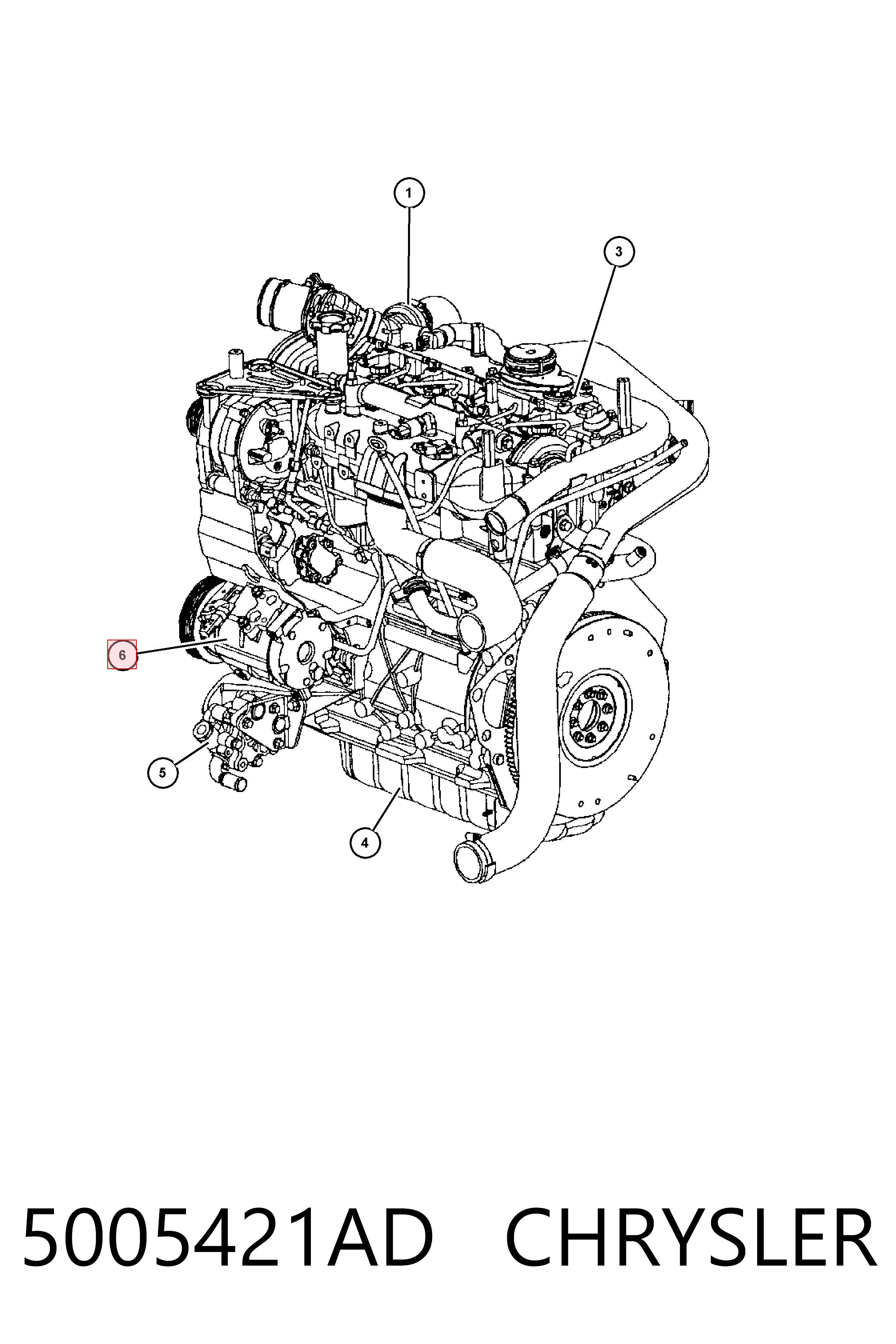 5005421AD Chrysler Компресор холодоагенту