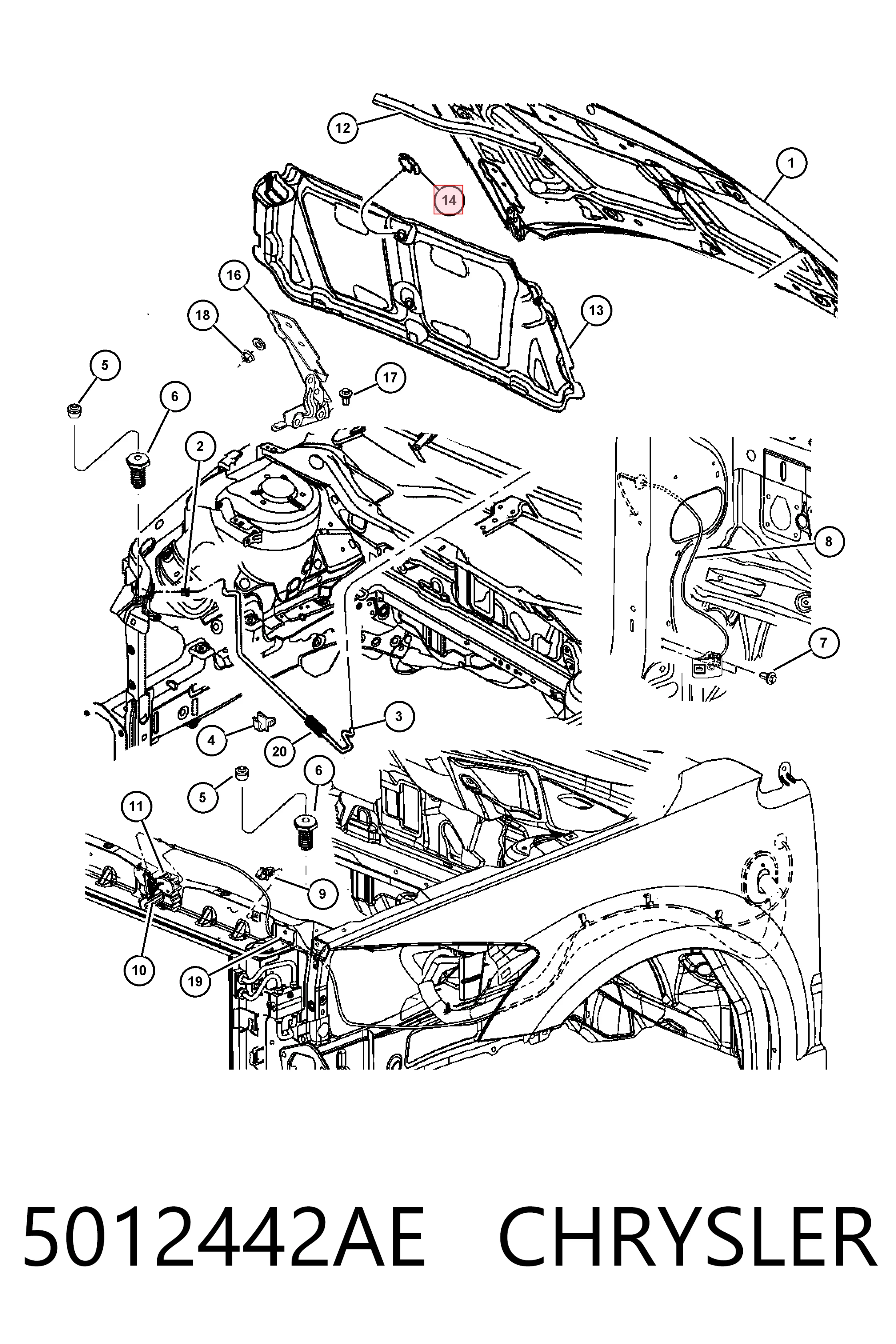 Капот Dodge Neon 