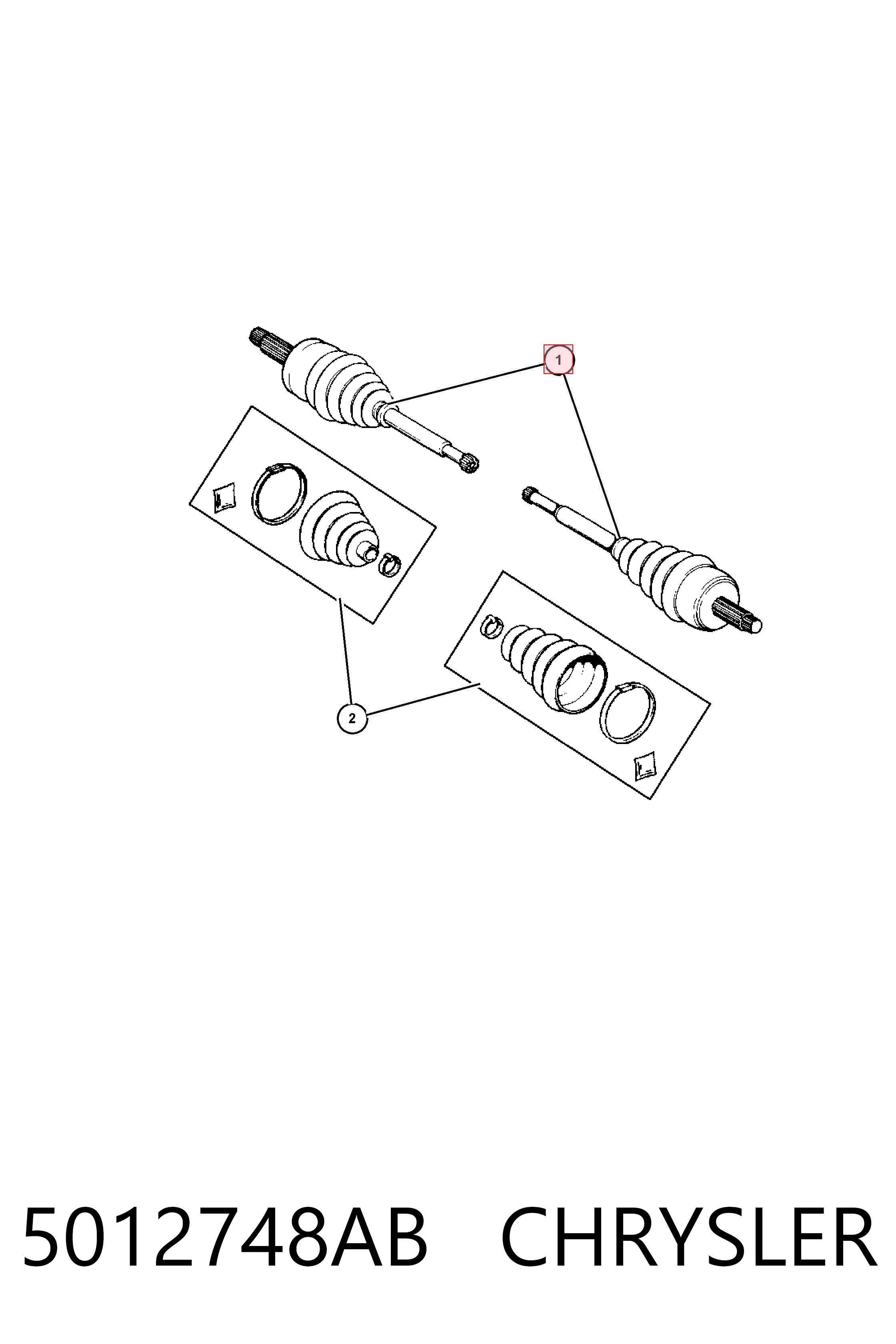 Привід правий Posterparts BB1527