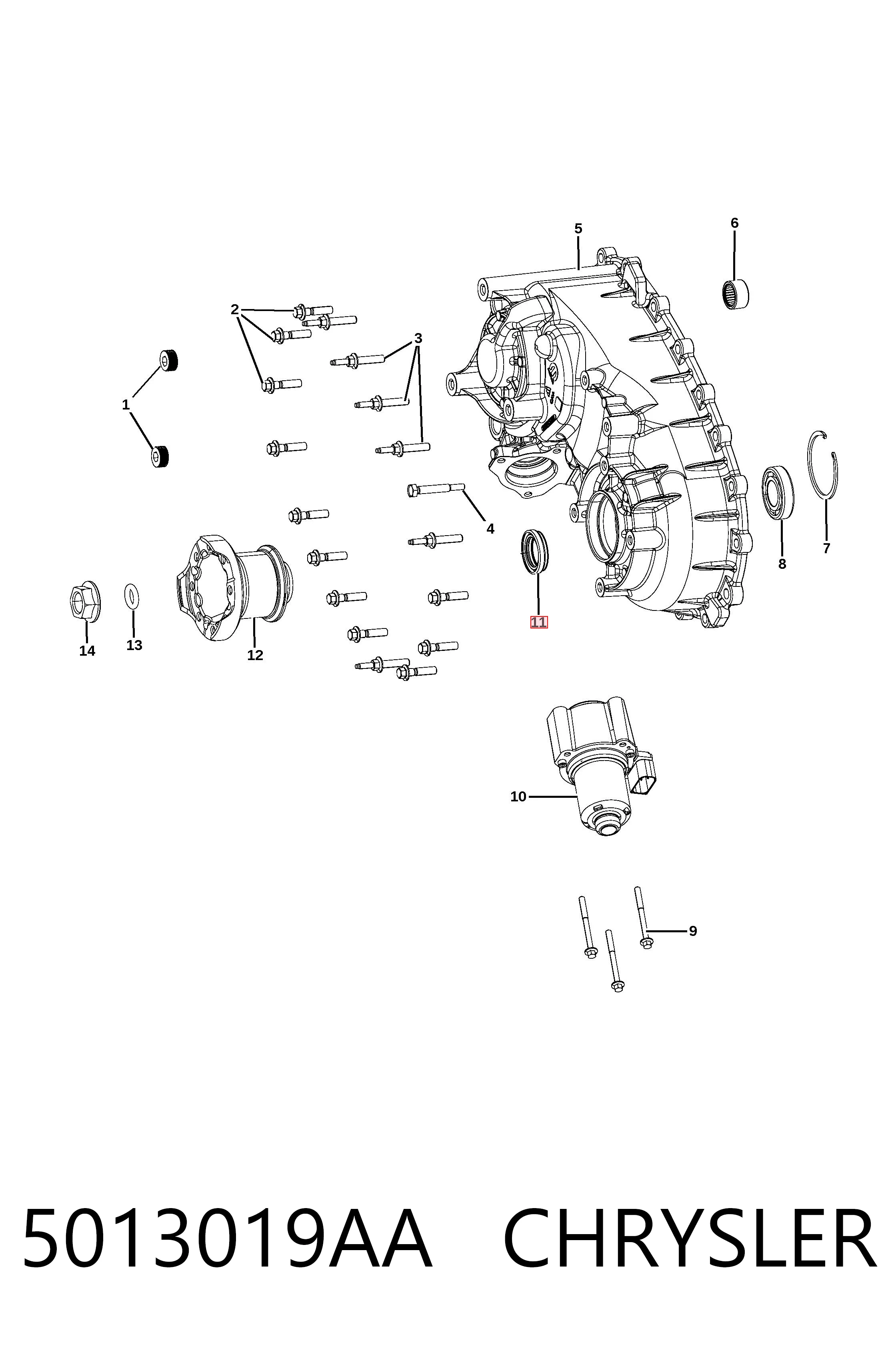 5013019AA Chrysler 