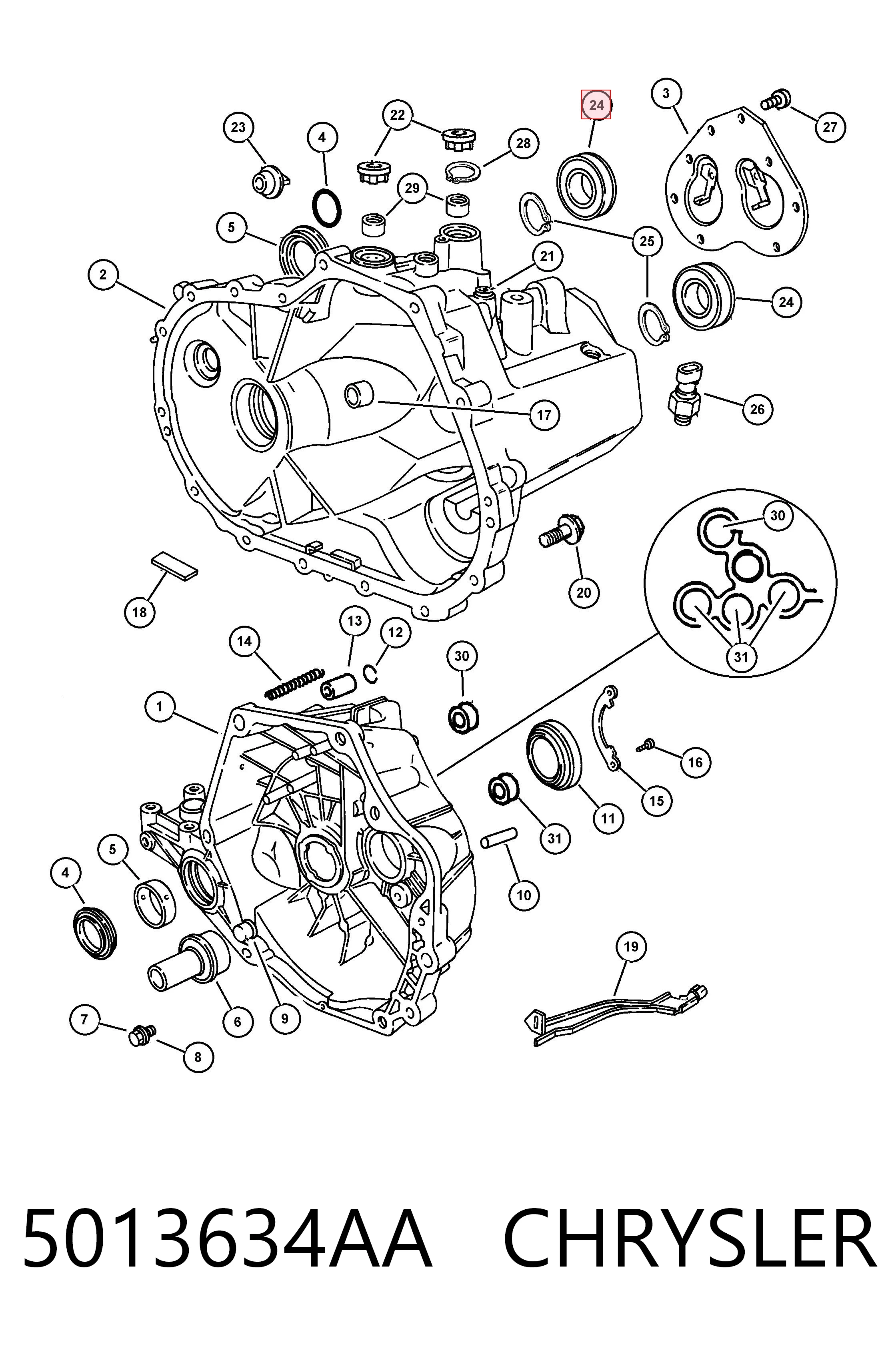 5013634AA Chrysler 