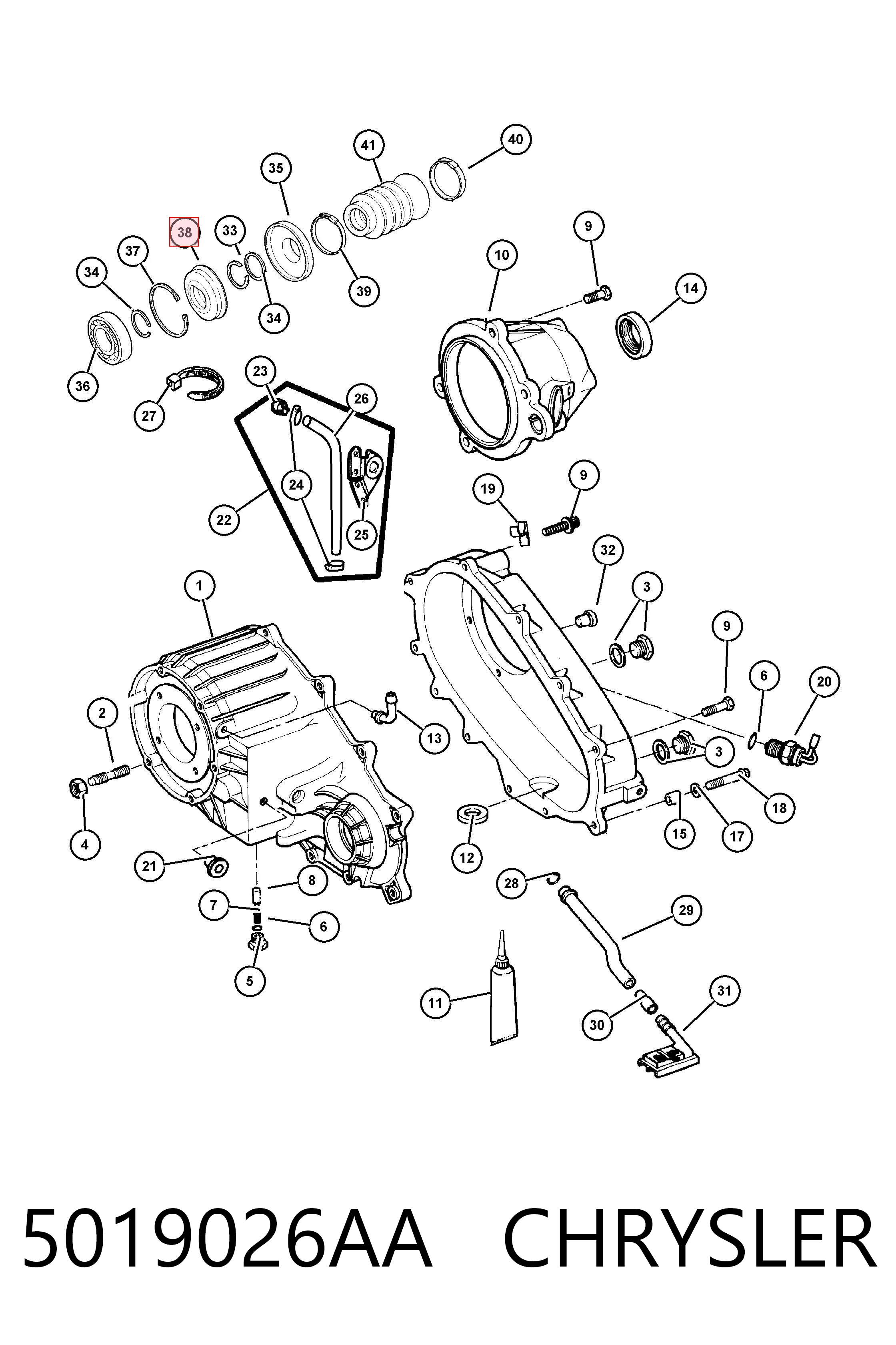 5019026AA Chrysler 
