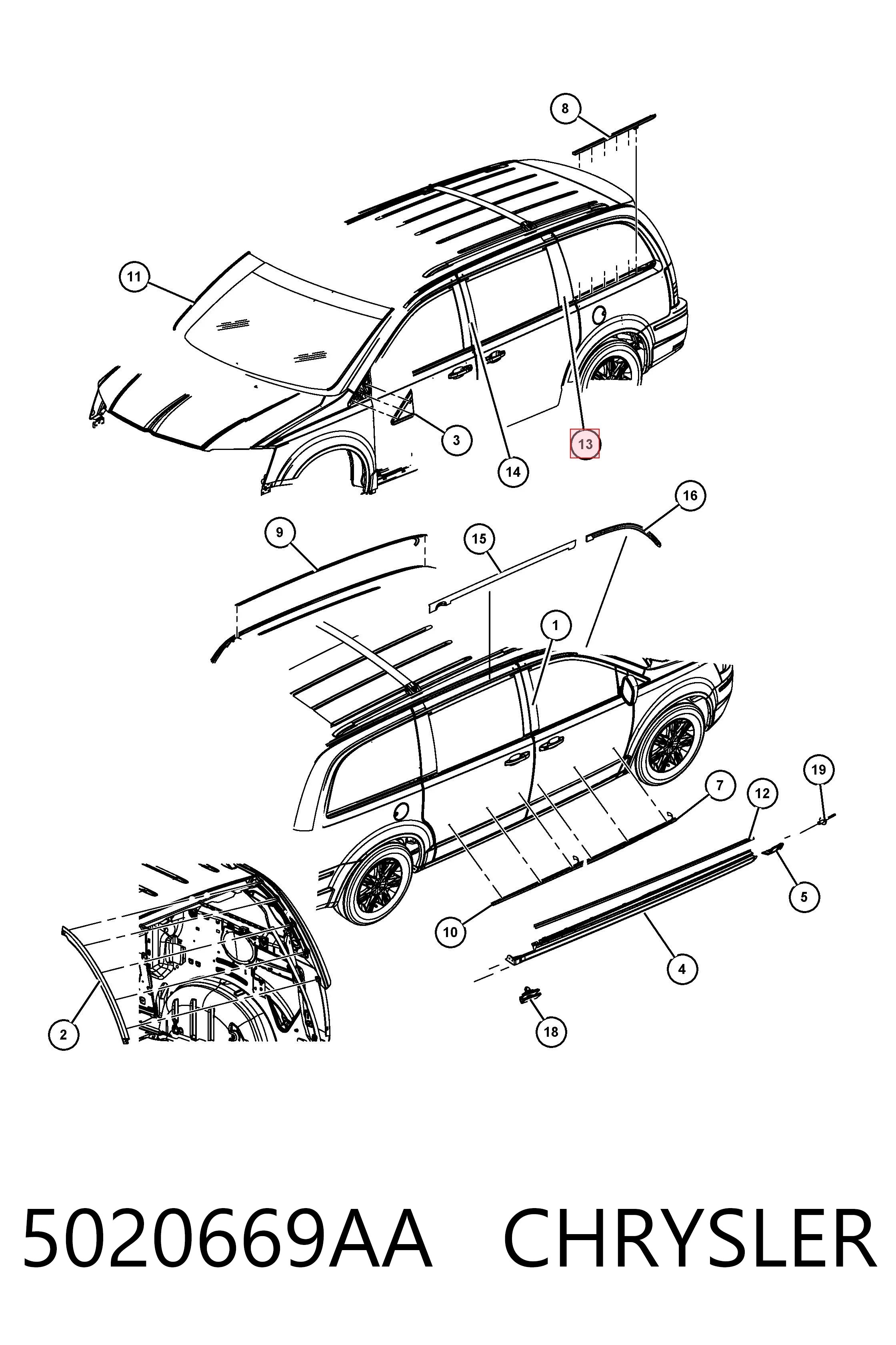 Купити K05020669AA Fiat/Alfa/Lancia 