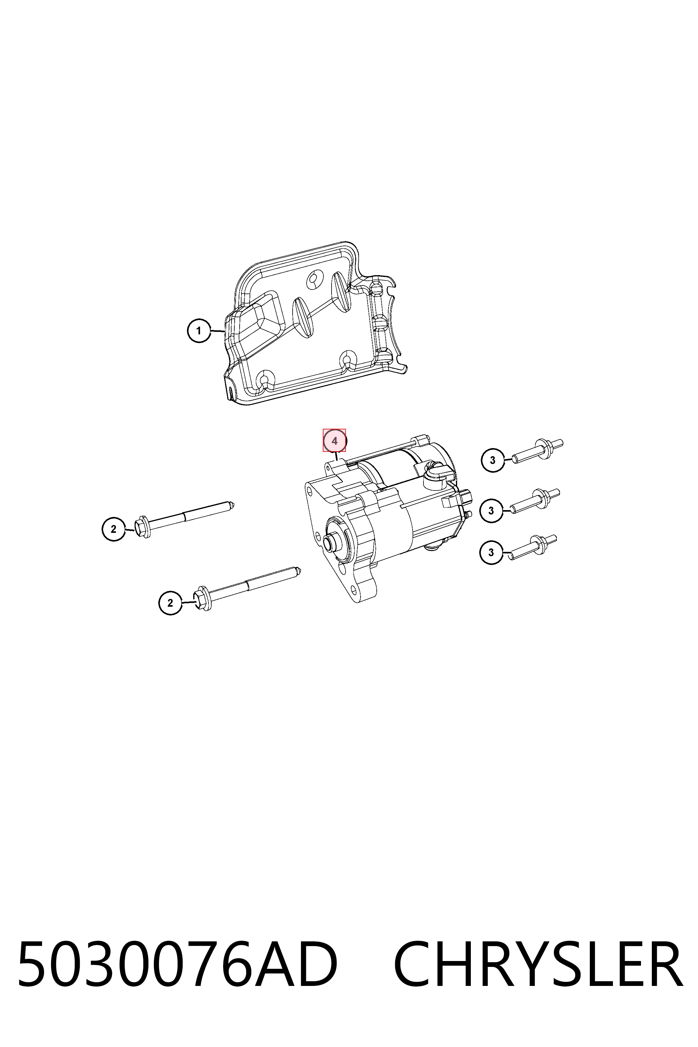 K05030076AC Fiat/Alfa/Lancia Стартер двигуна