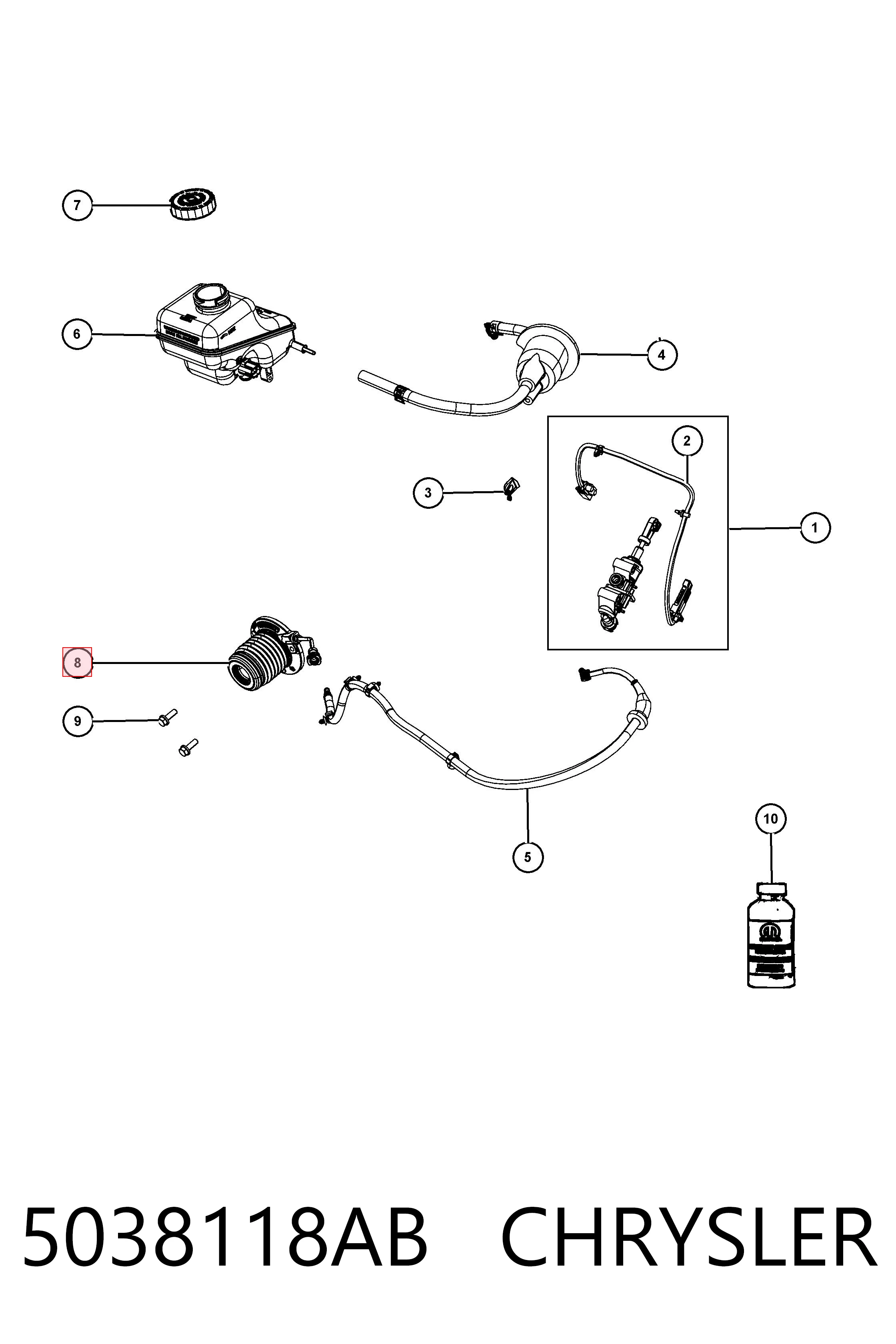  Fiat/Alfa/Lancia K05038118AB ціна, від 715.26 USD
