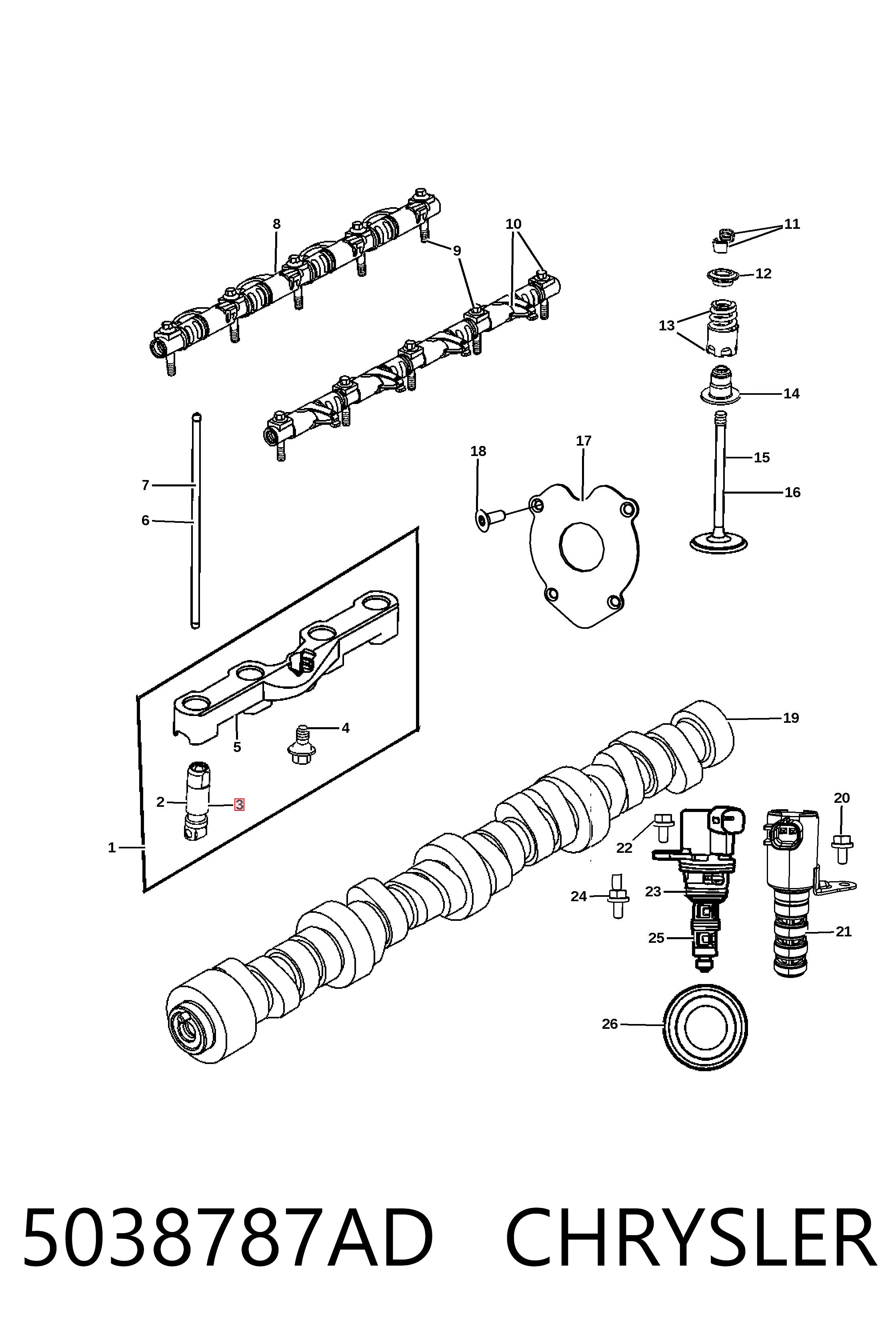 Гідрокомпенсатор K53021572AF Fiat/Alfa/Lancia