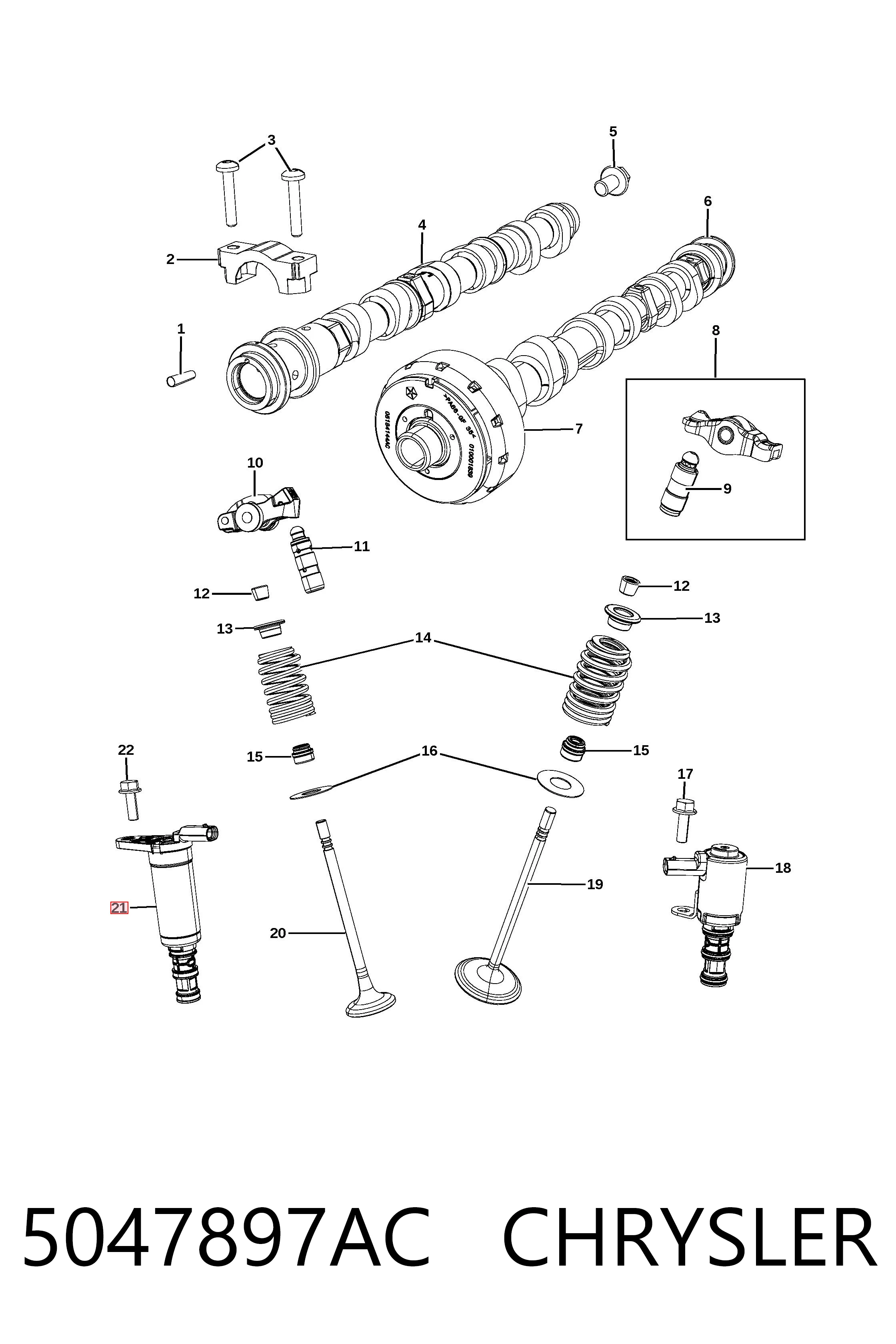 Купити VVT352 Standard Клапан фазорегулятора