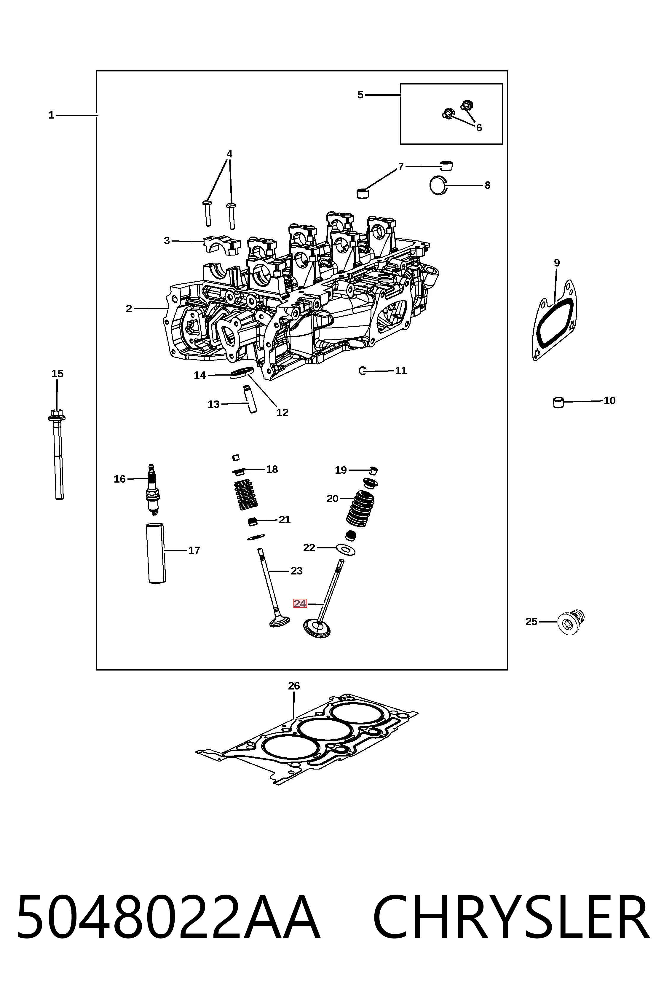 5048022AA Chrysler 