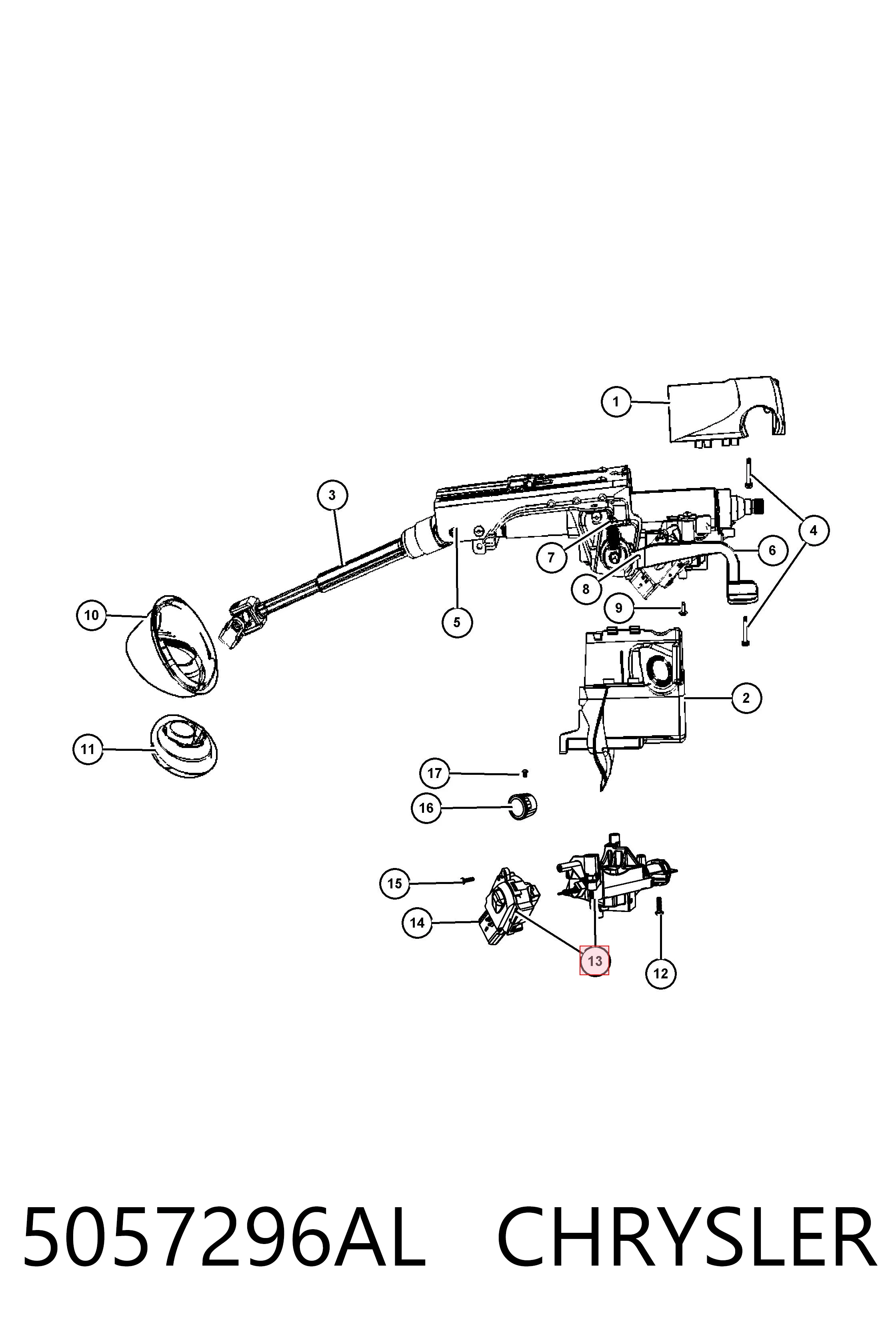  Fiat/Alfa/Lancia K05057296AM ціна, від 12.95 USD